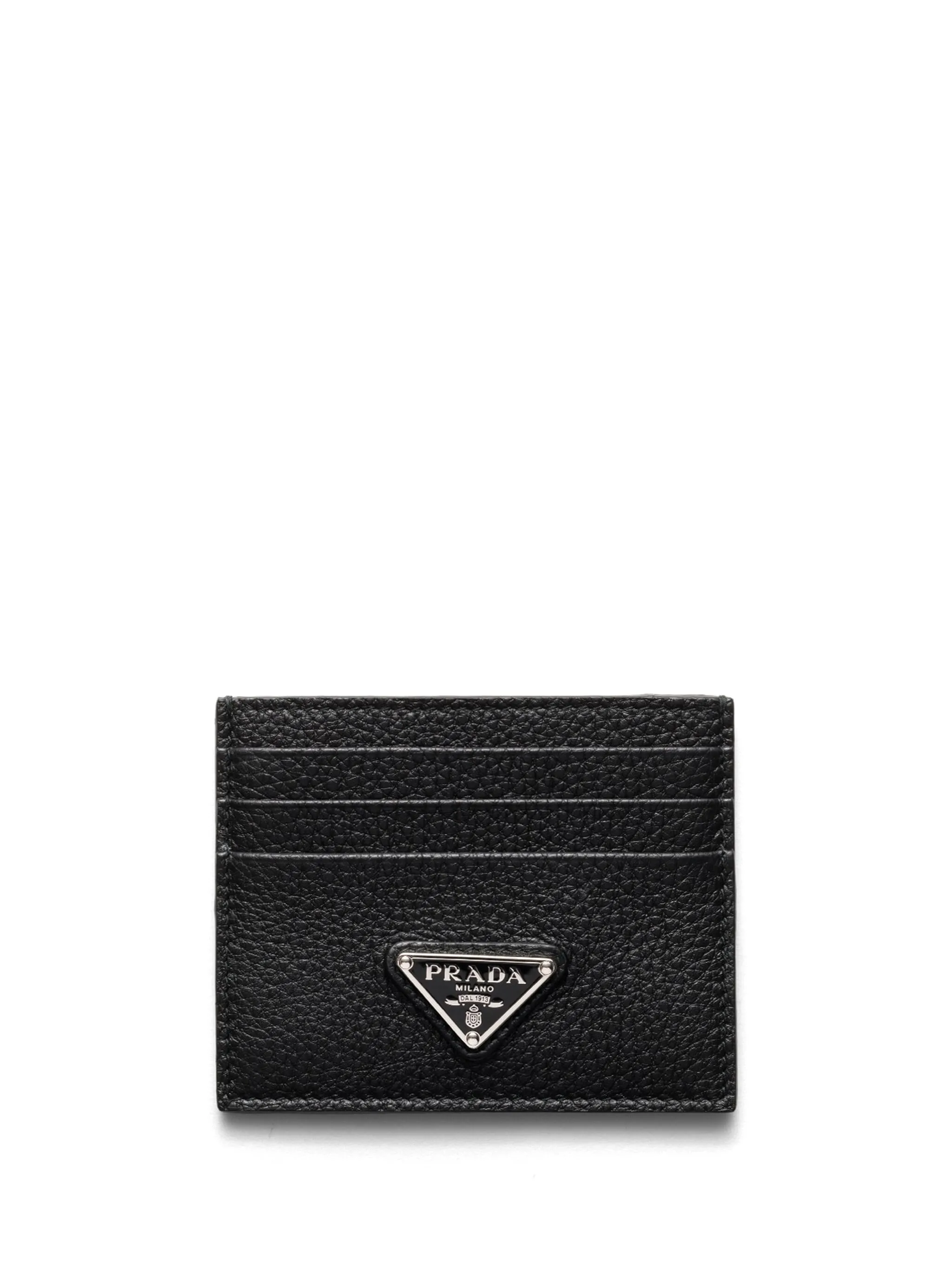 enamel triangle-logo card holder