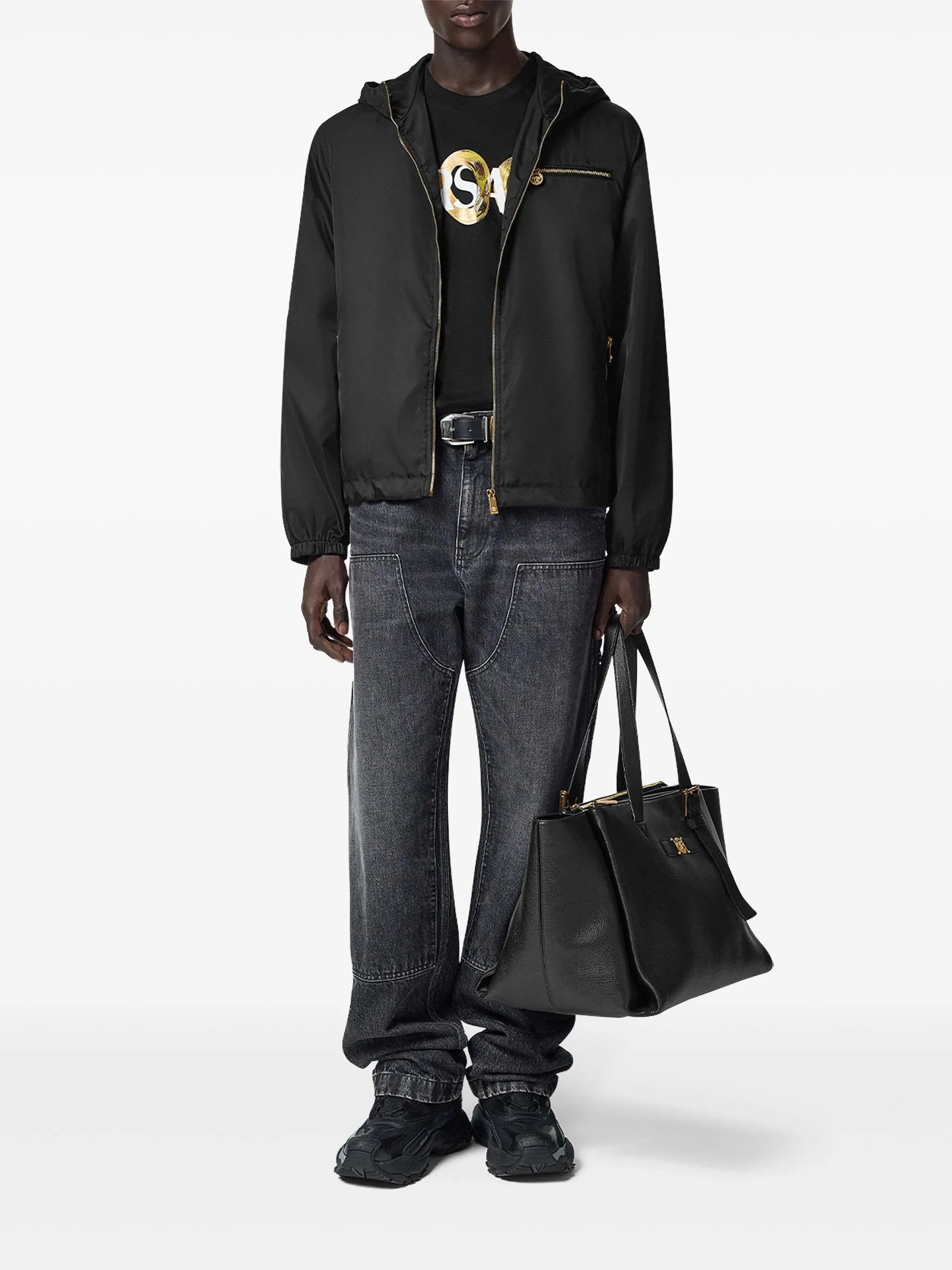 zip-up windbreaker jacket