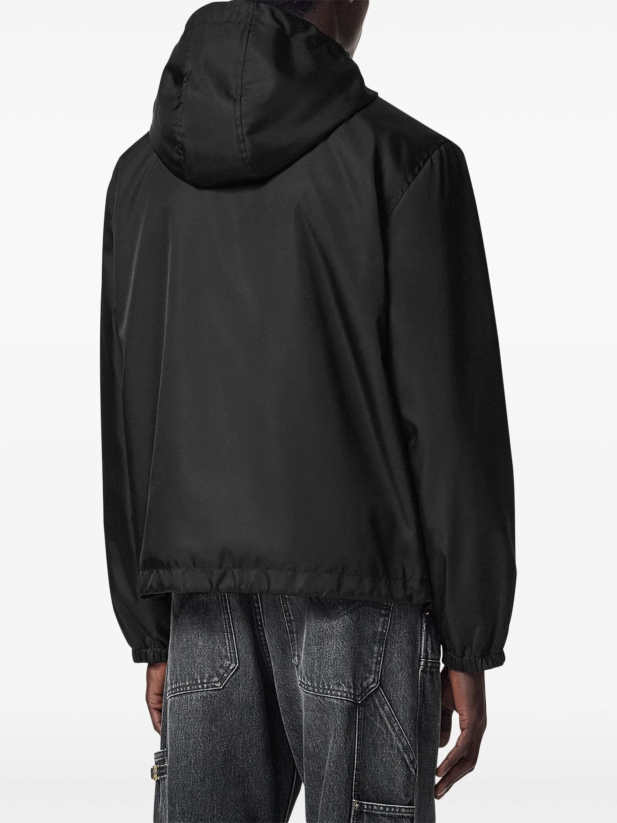zip-up windbreaker jacket