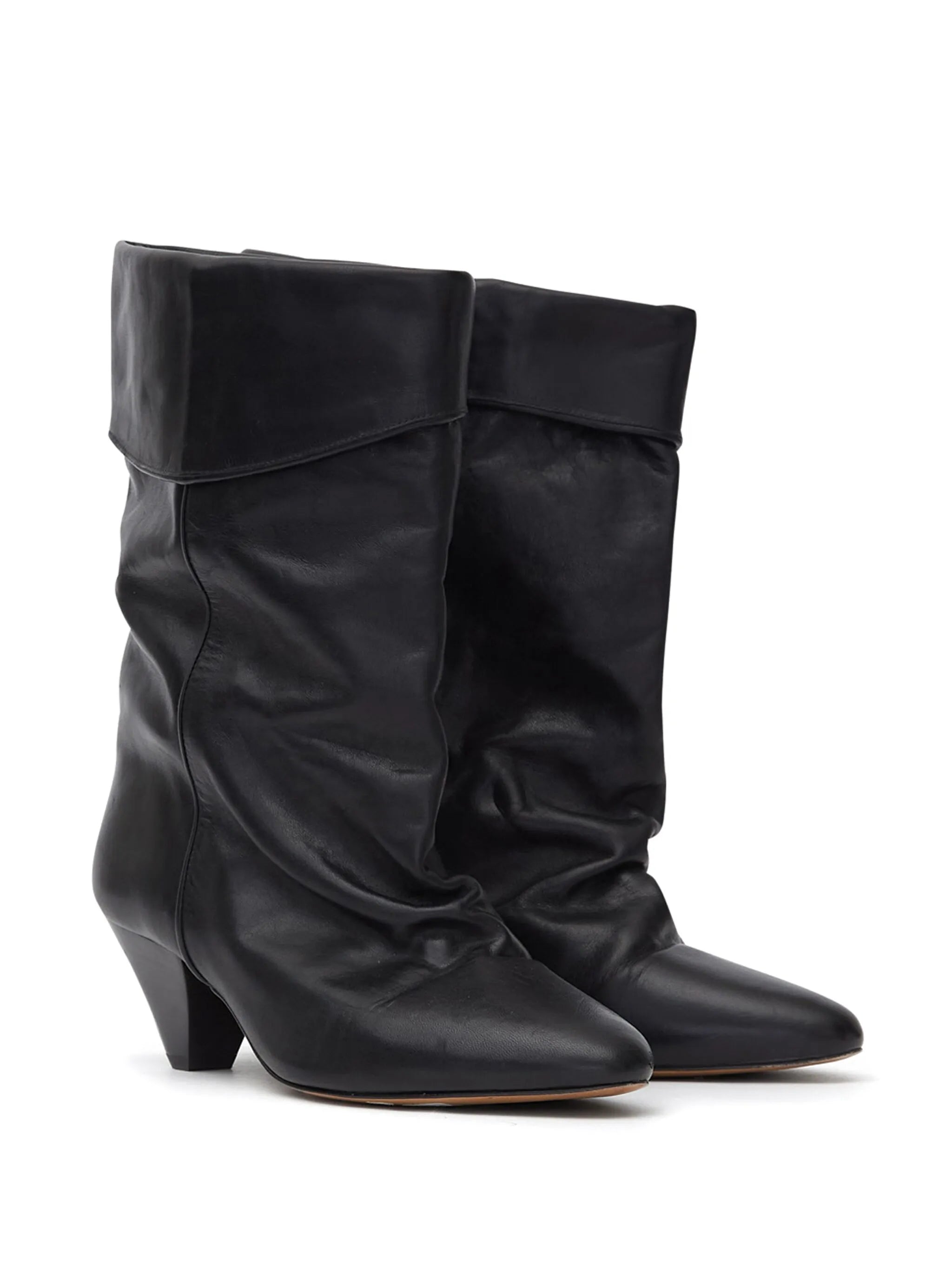 55mm Dalby slouchy leather boots