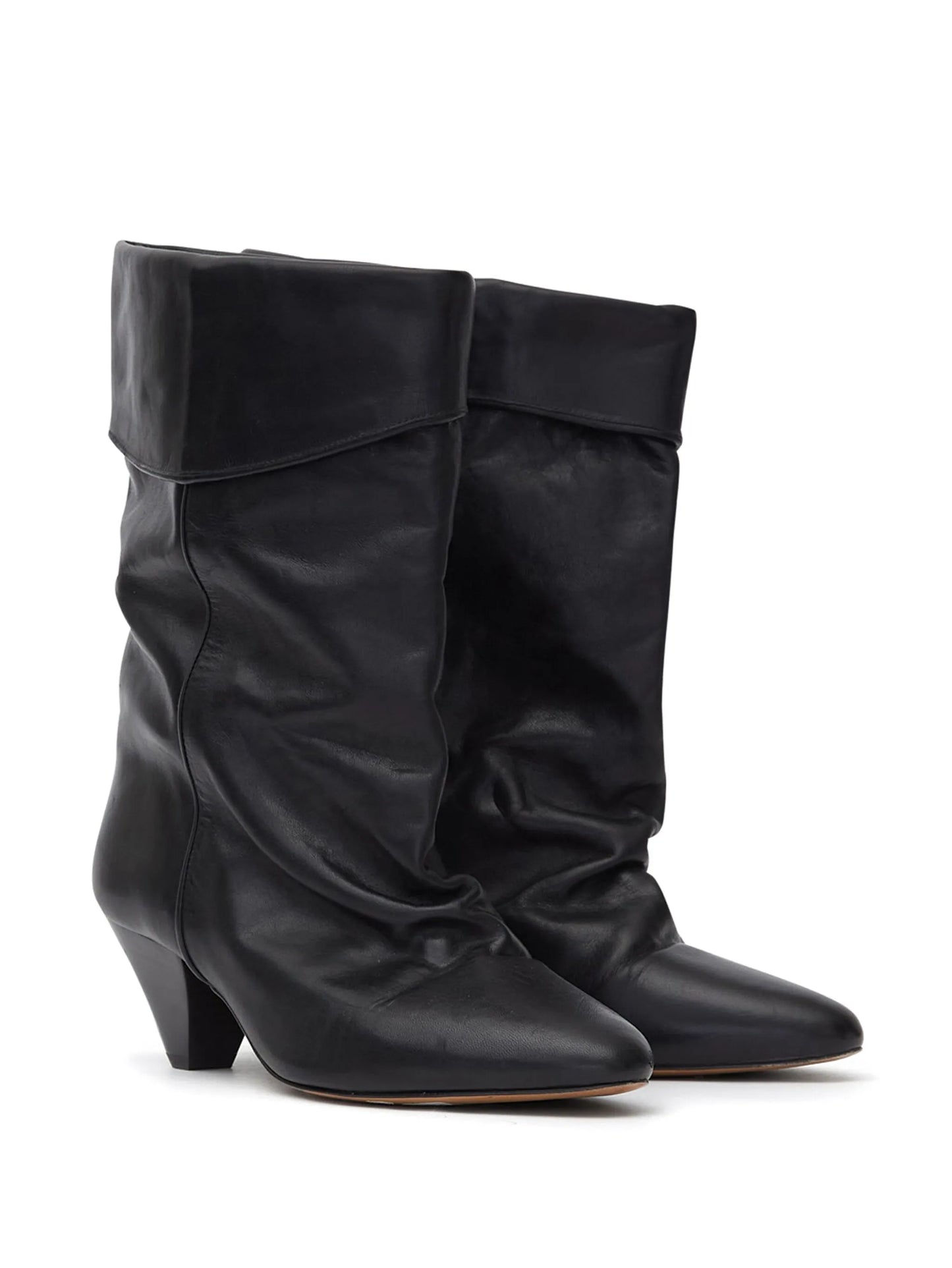 55mm Dalby slouchy leather boots