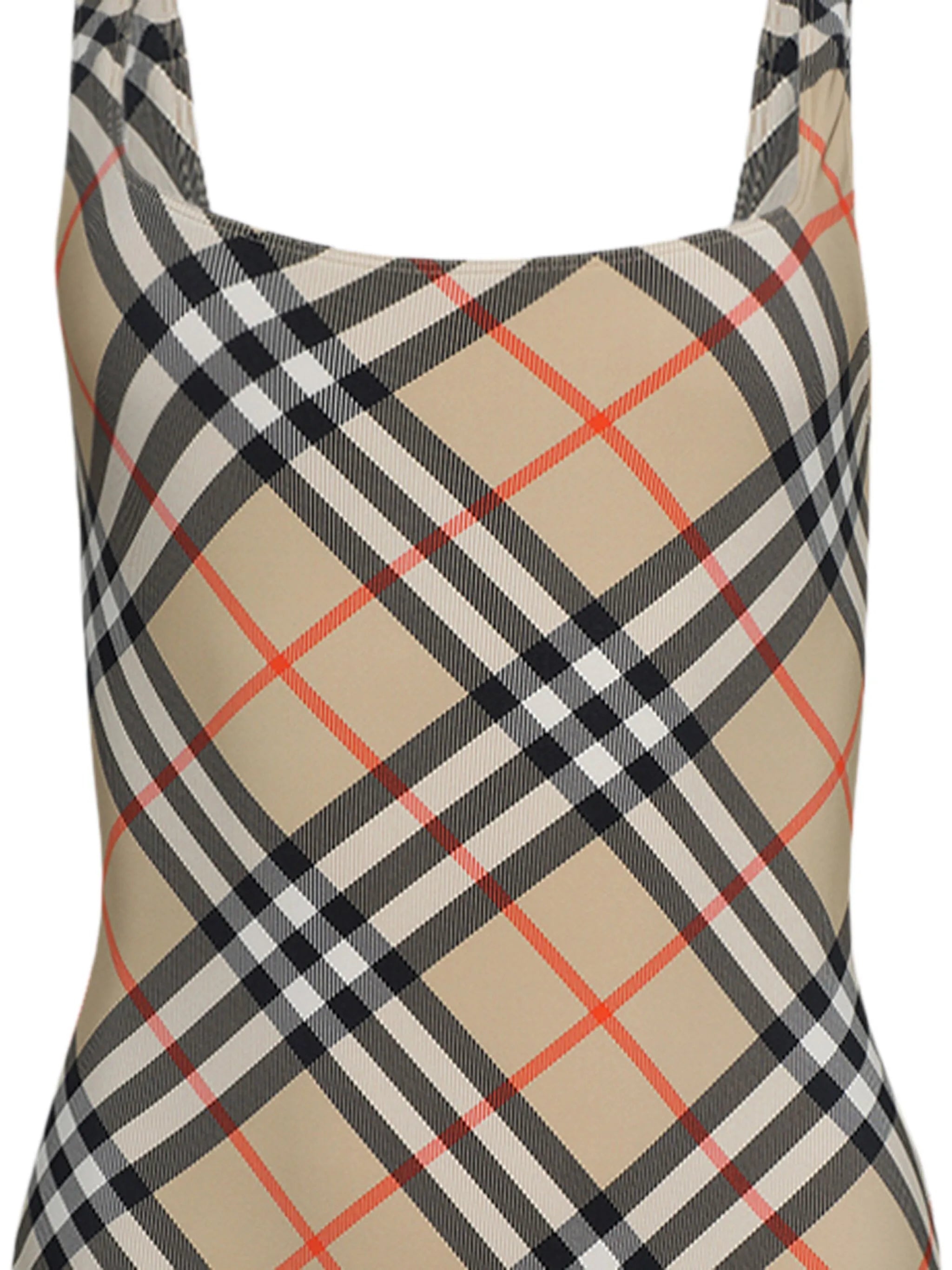 checked swimsuit