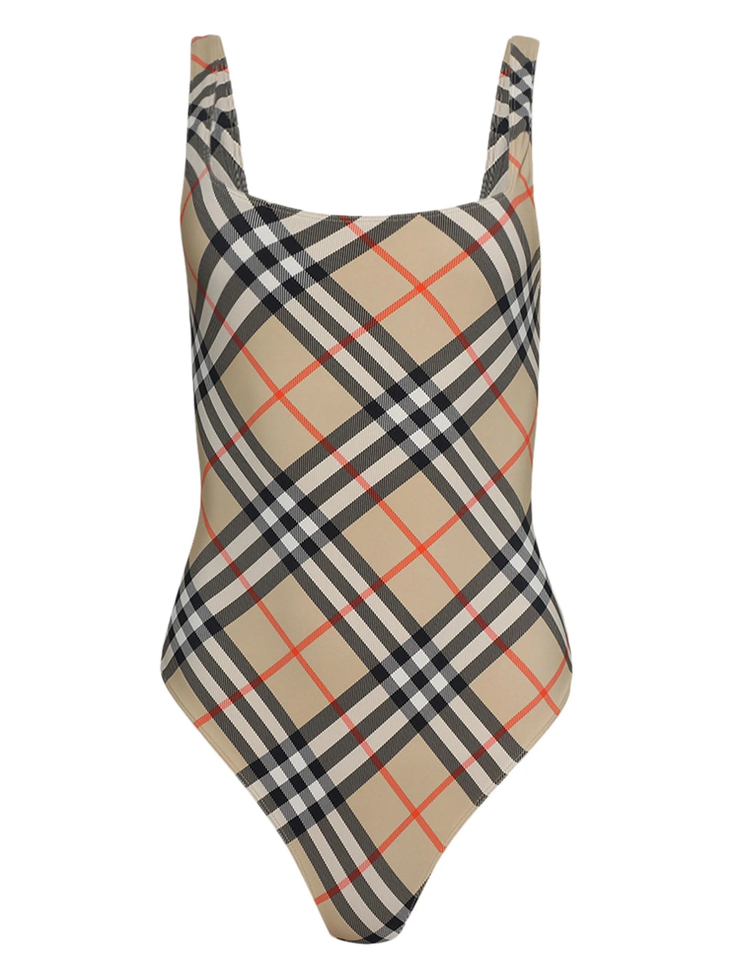 checked swimsuit