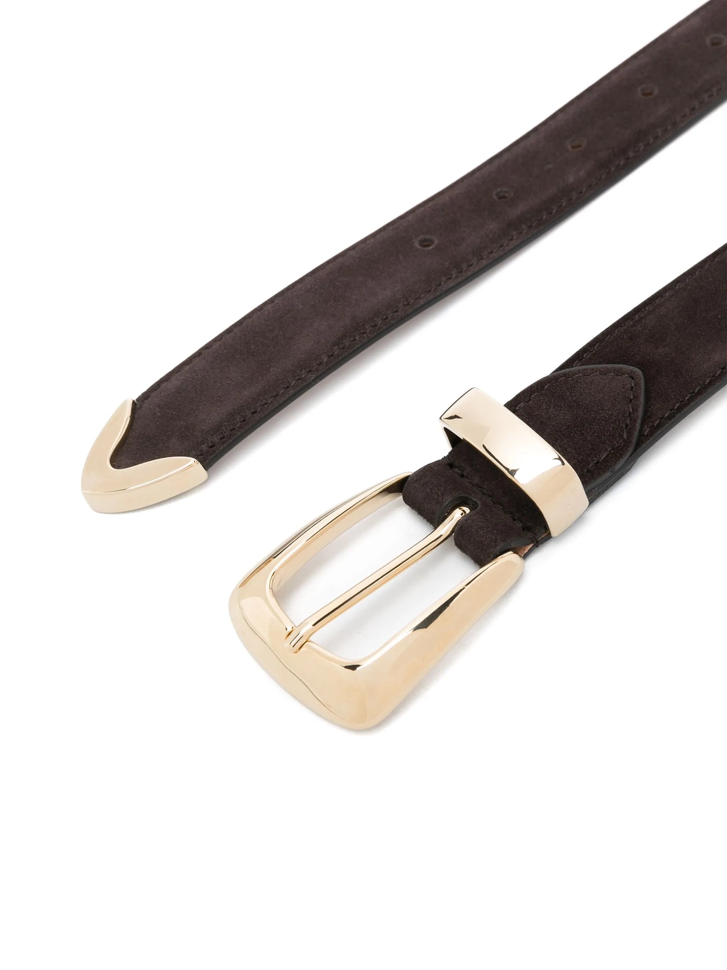 Benny suede buckle-fastening belt