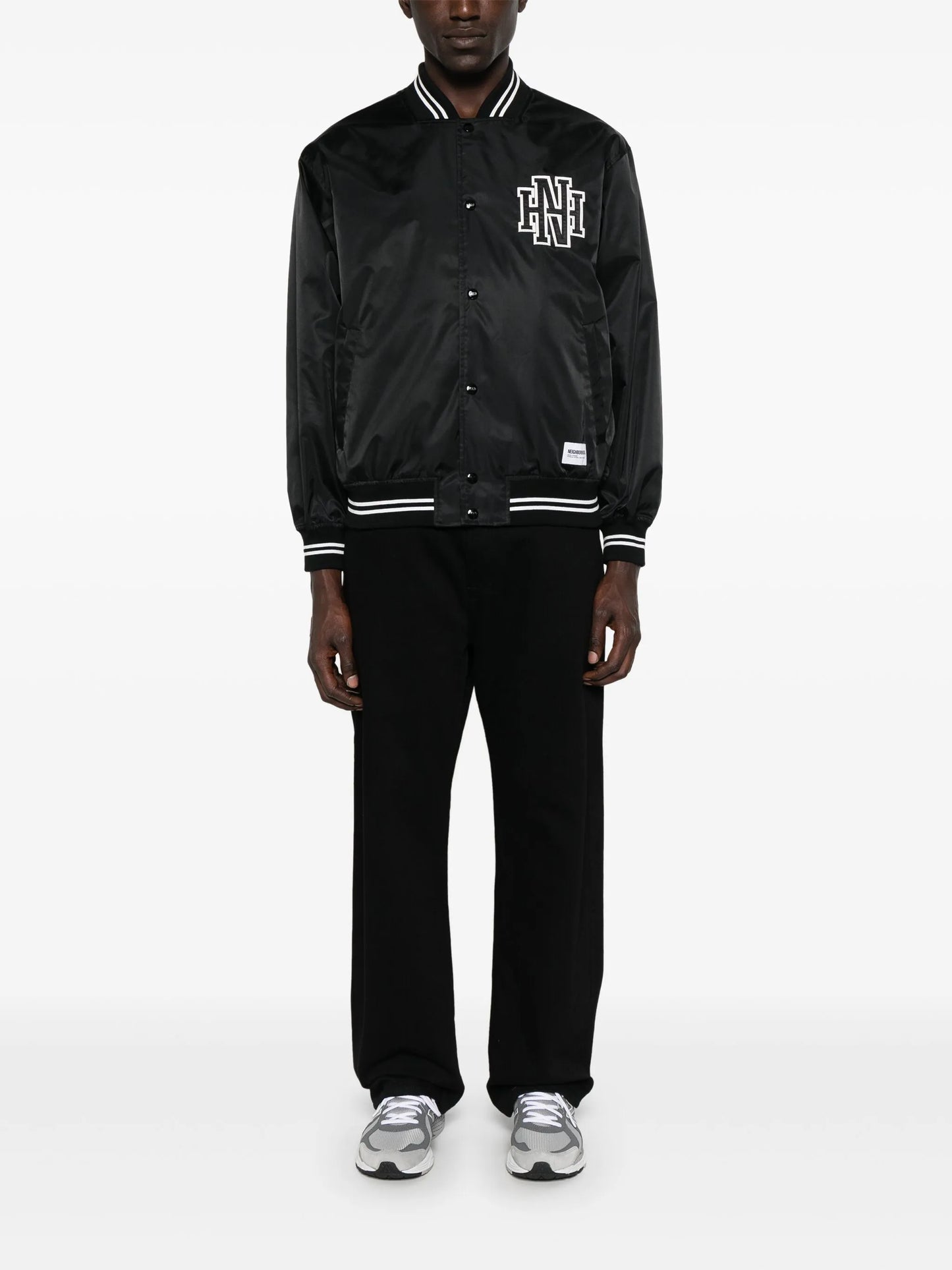 logo-patch baseball jacket