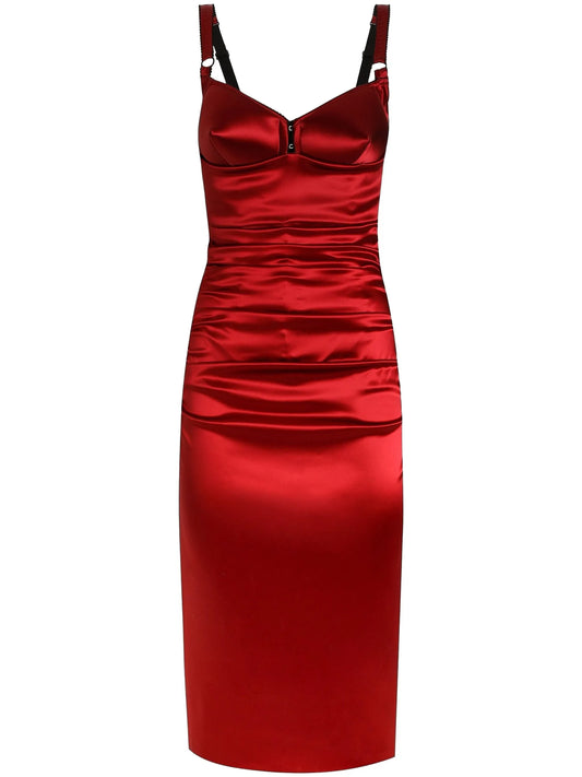 bustier midi dress