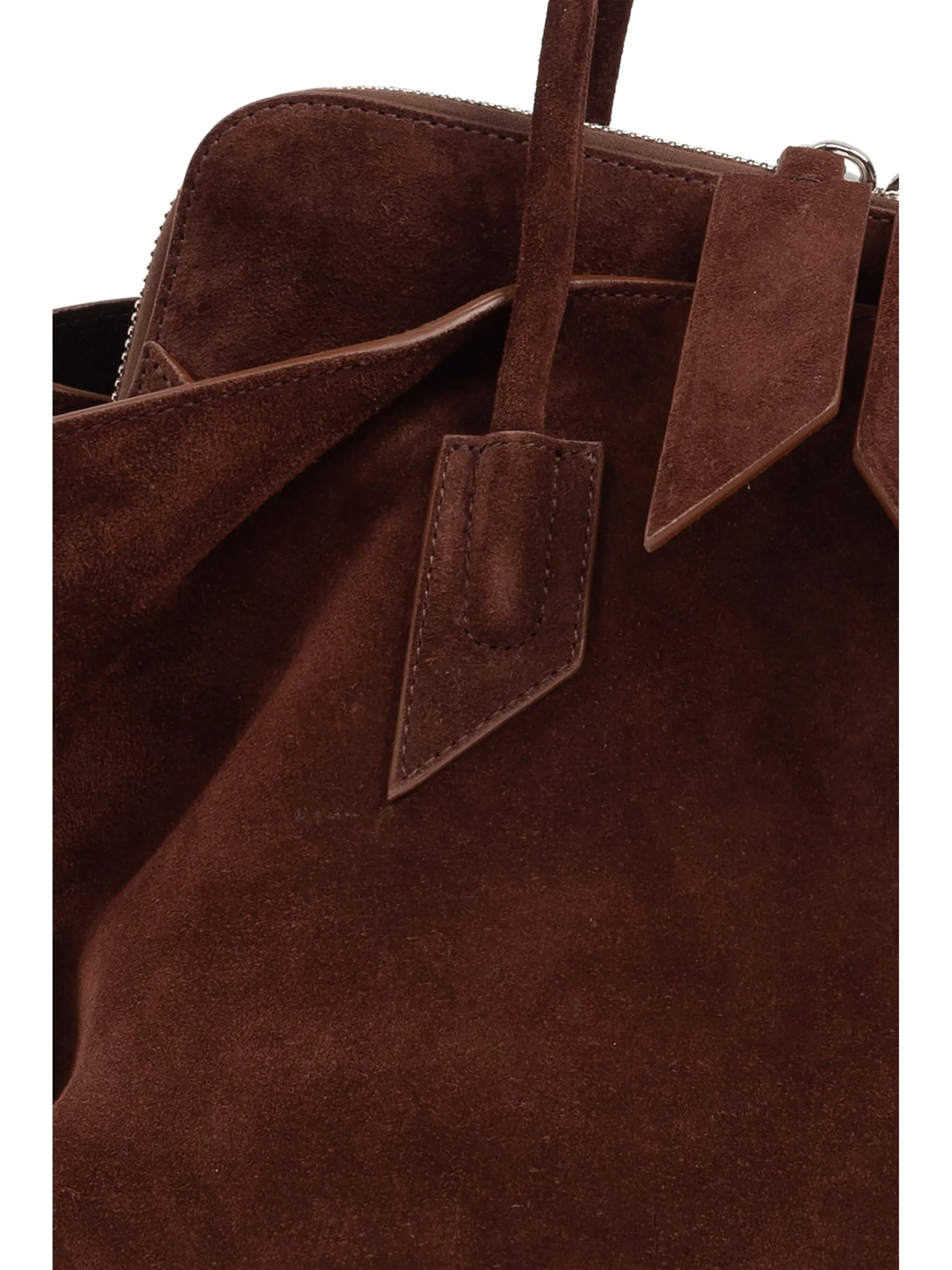 La Passeggiata Medium suede tote bag