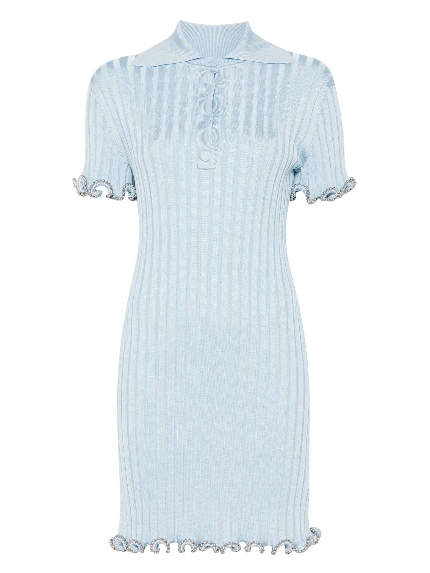 ribbed-knit mini dress