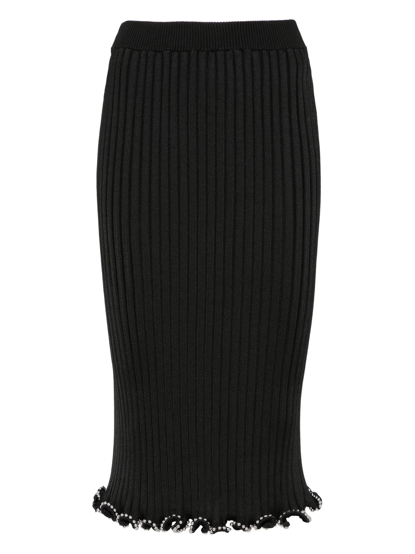 beaded midi skirt