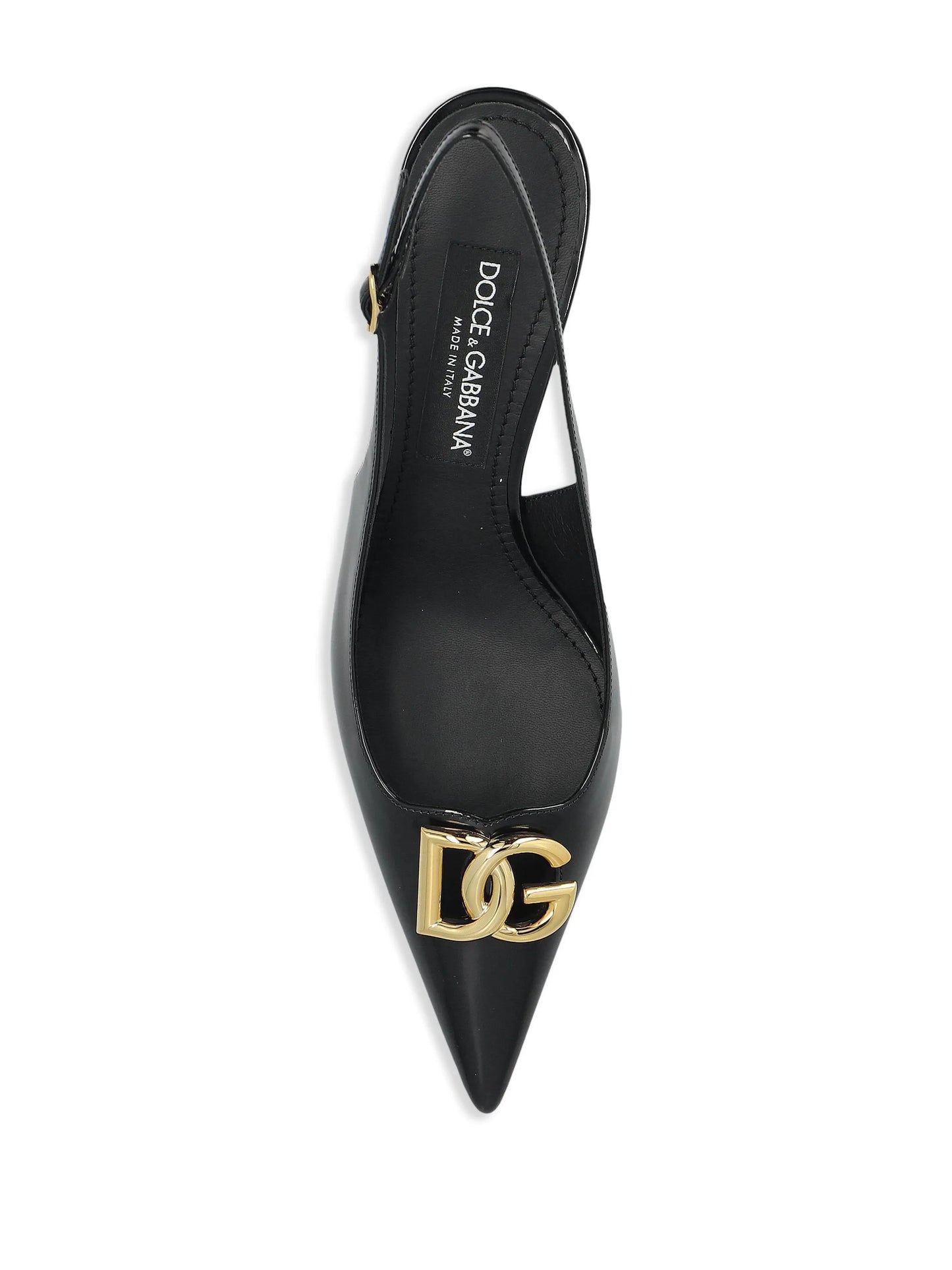 DG-logo slingback pumps