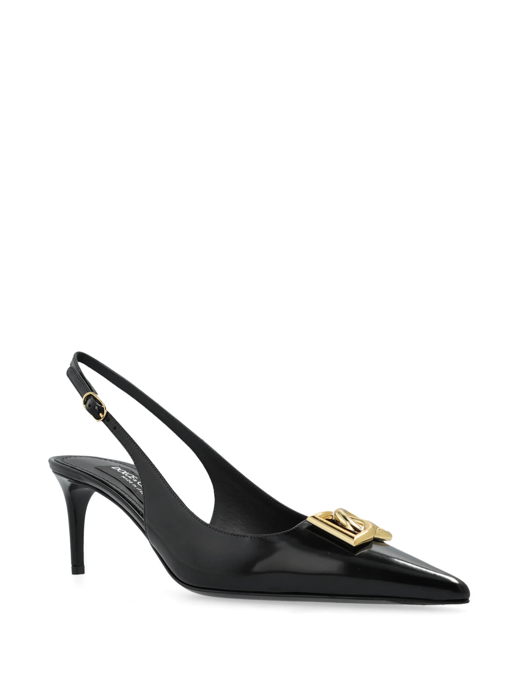 DG-logo slingback pumps