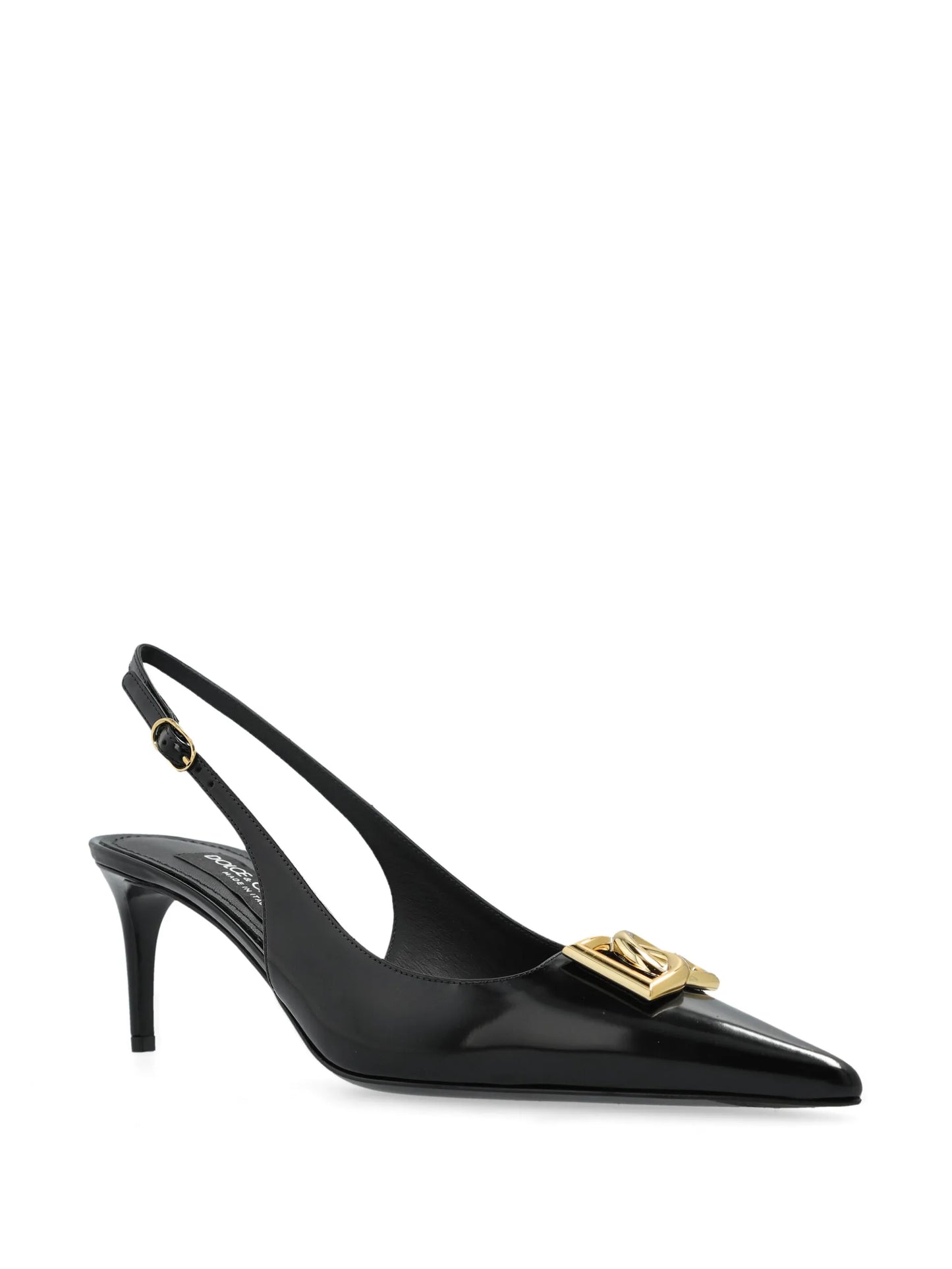 DG-logo slingback pumps