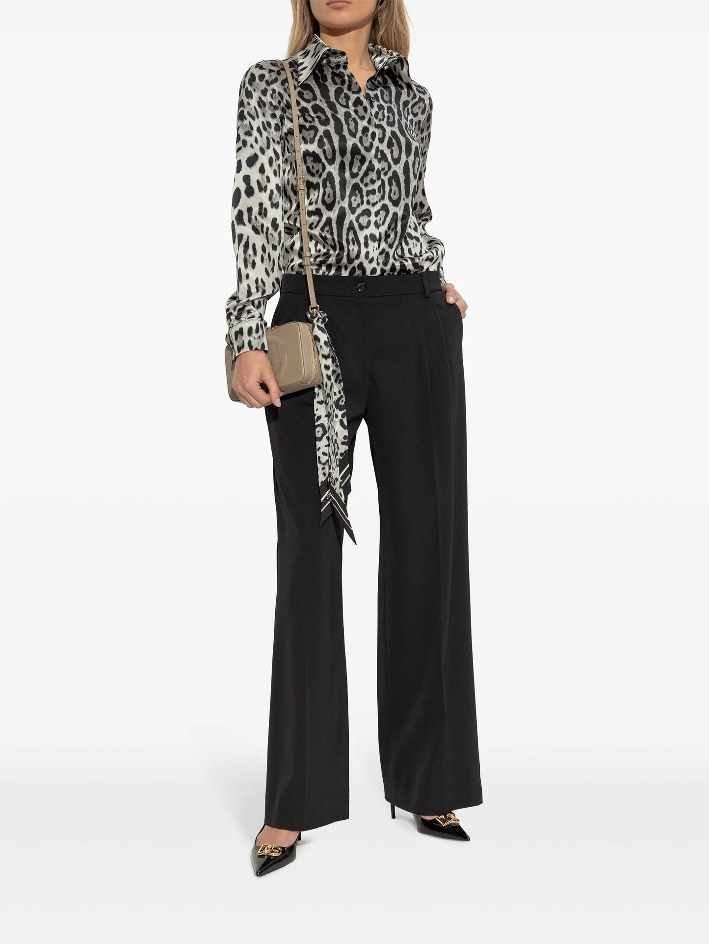 DG-logo slingback pumps