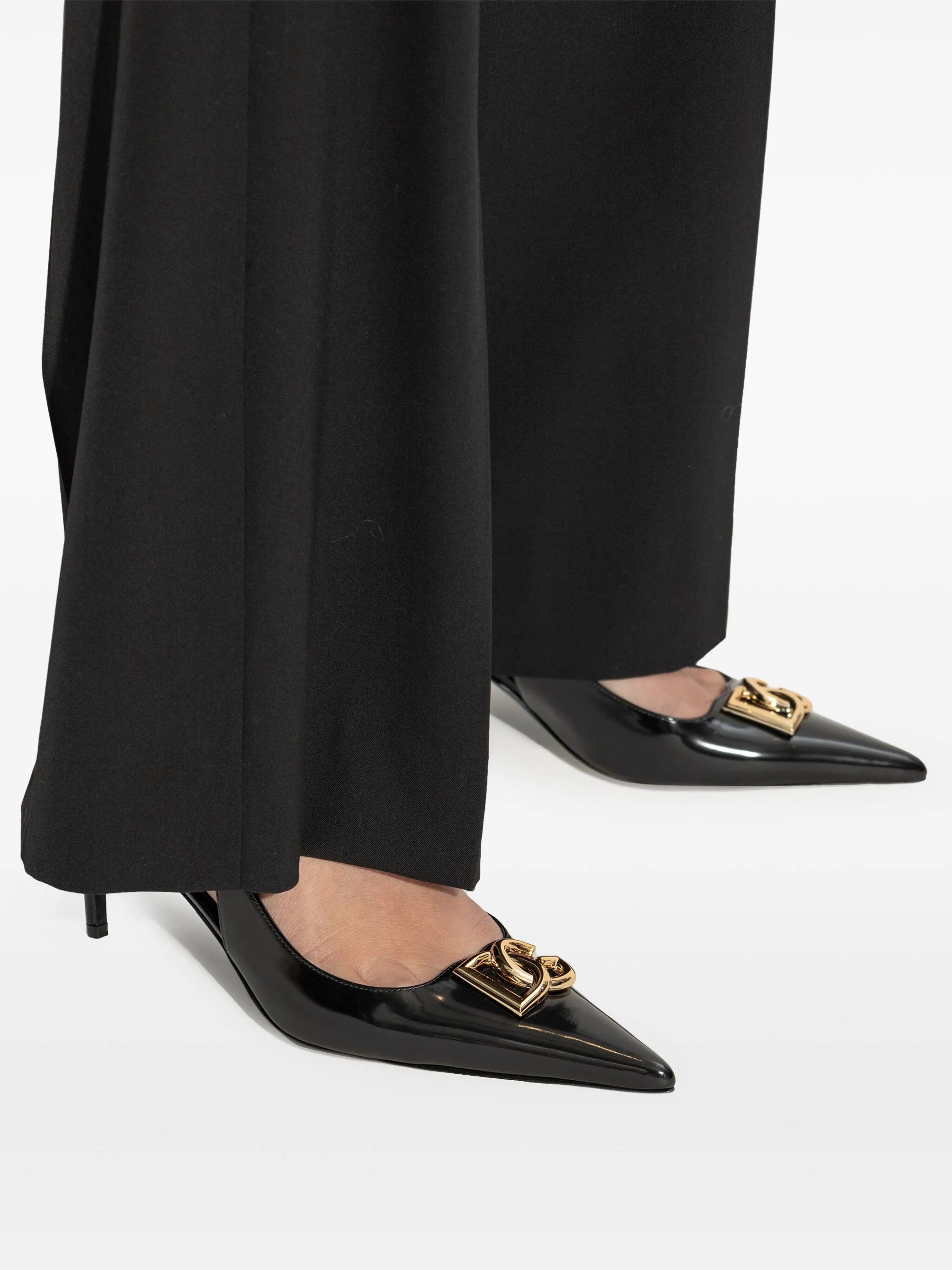 DG-logo slingback pumps