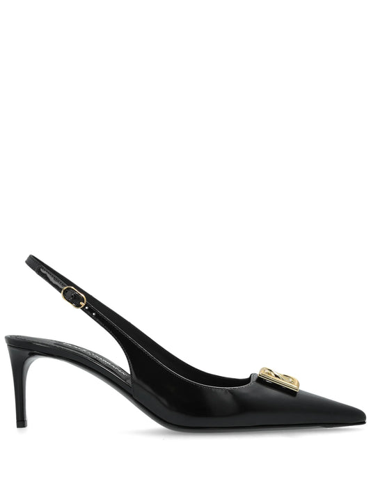 DG-logo slingback pumps