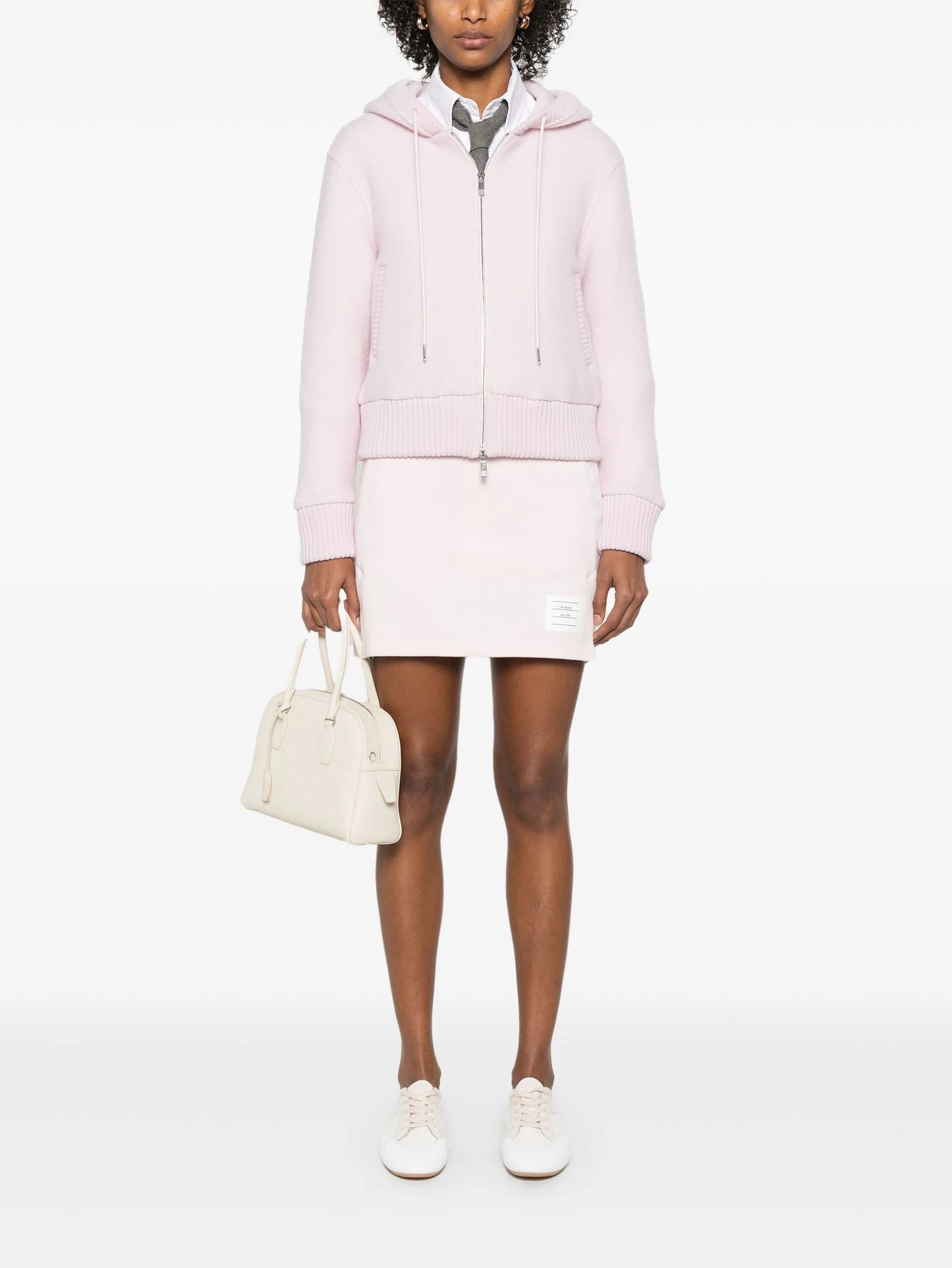4-Bar jersey mini skirt