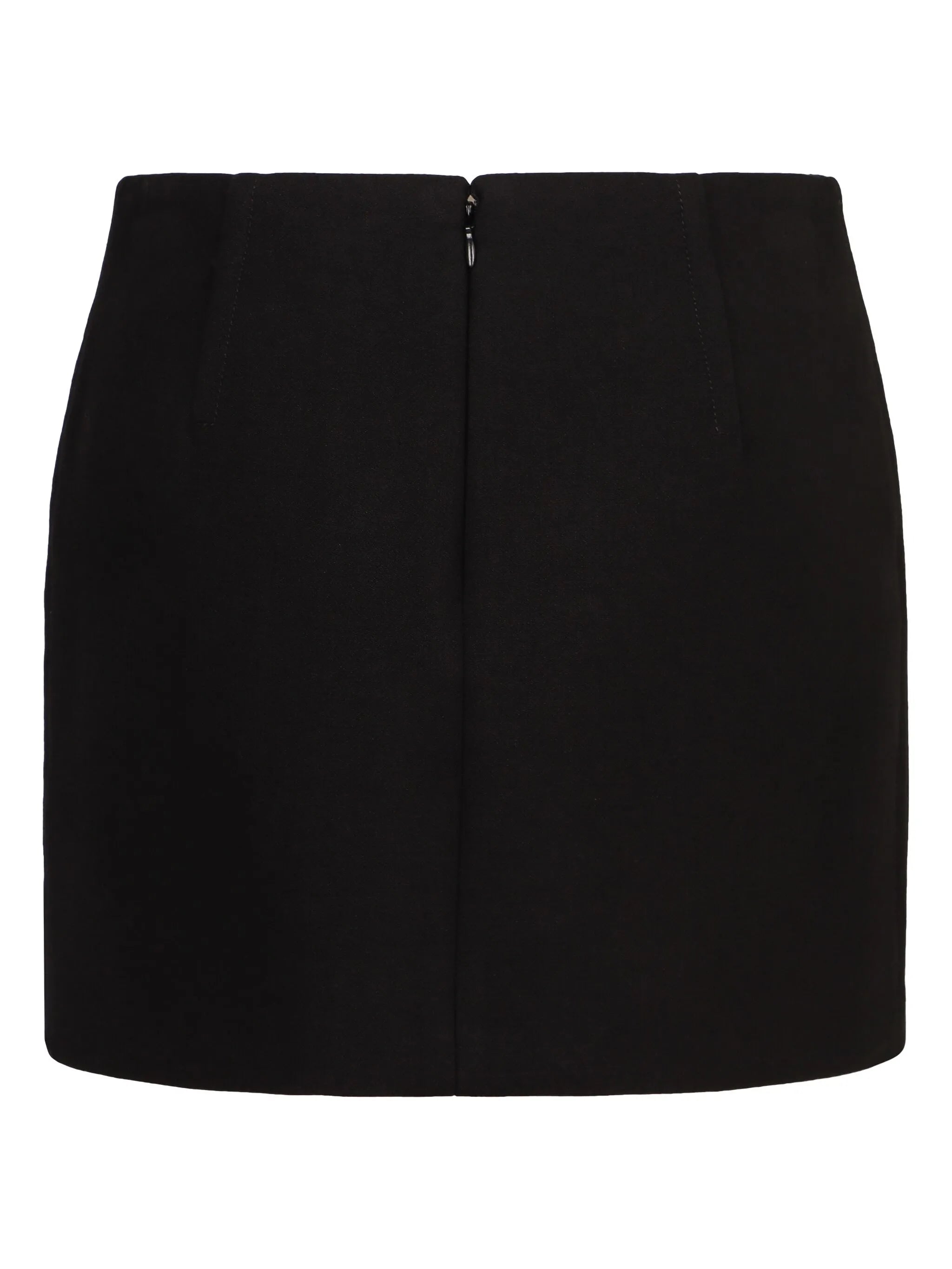 double cotton mini skirt