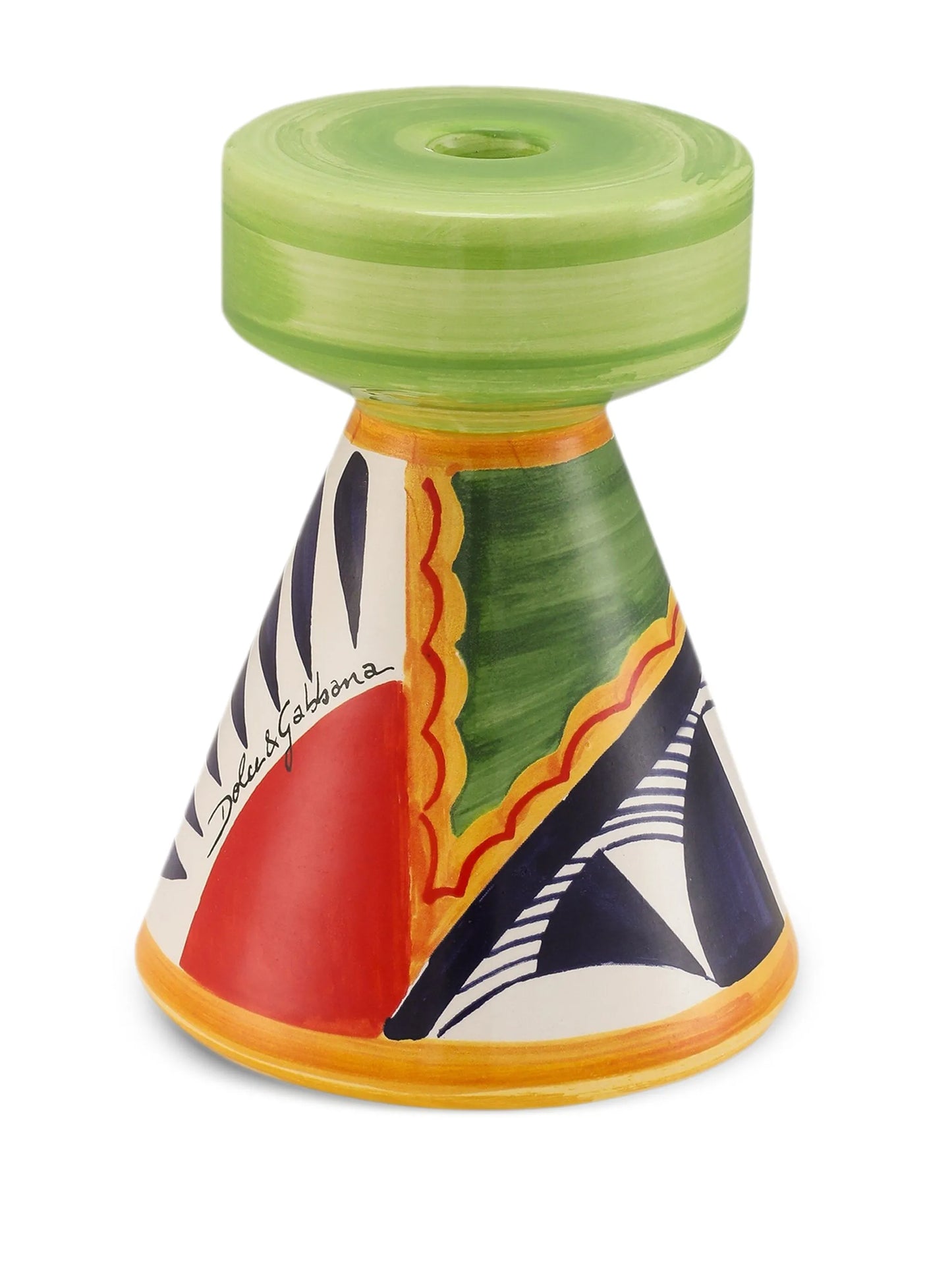 logo-print candle holder