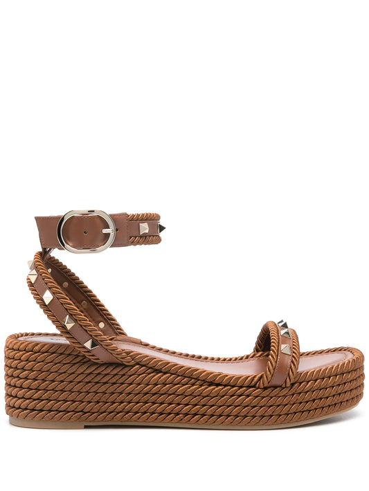 Rockstud platform espadrilles
