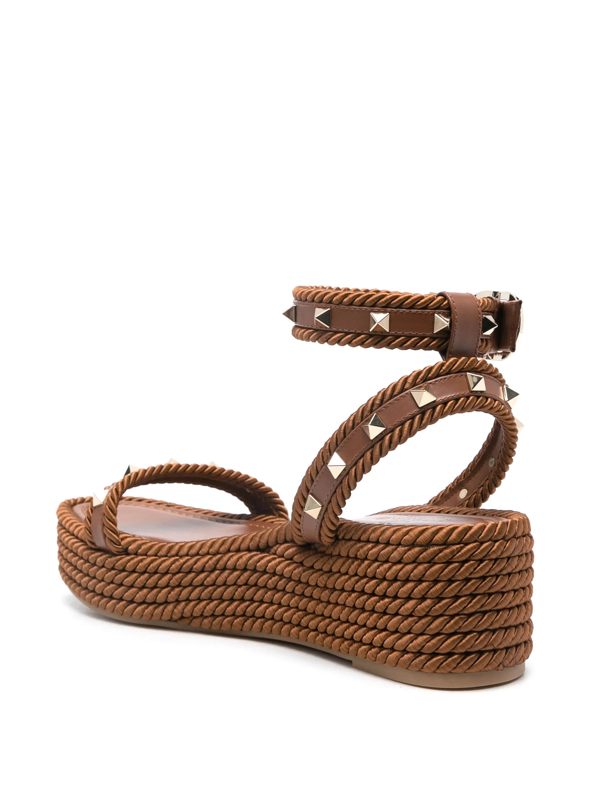 Rockstud platform espadrilles