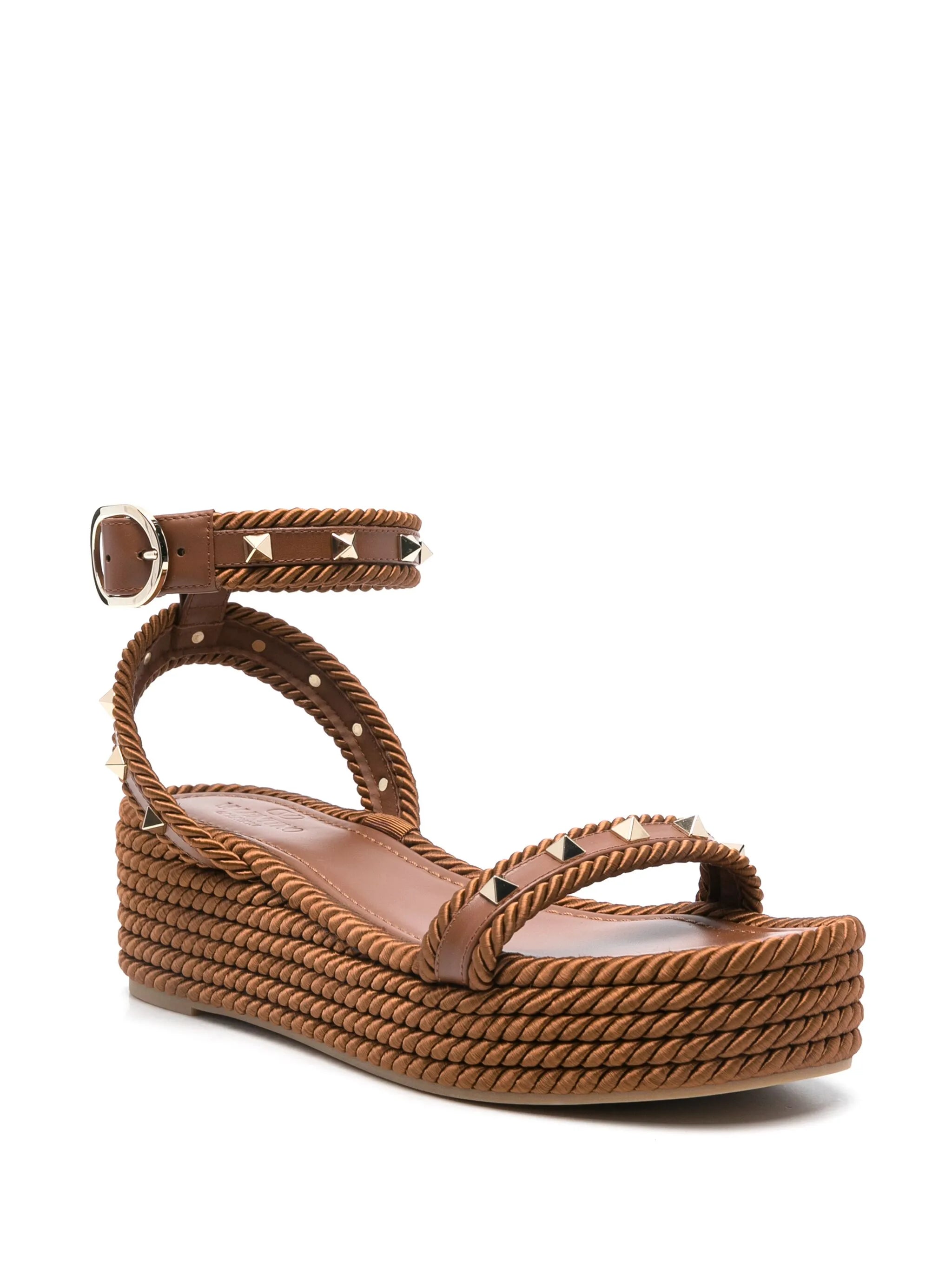 Rockstud platform espadrilles