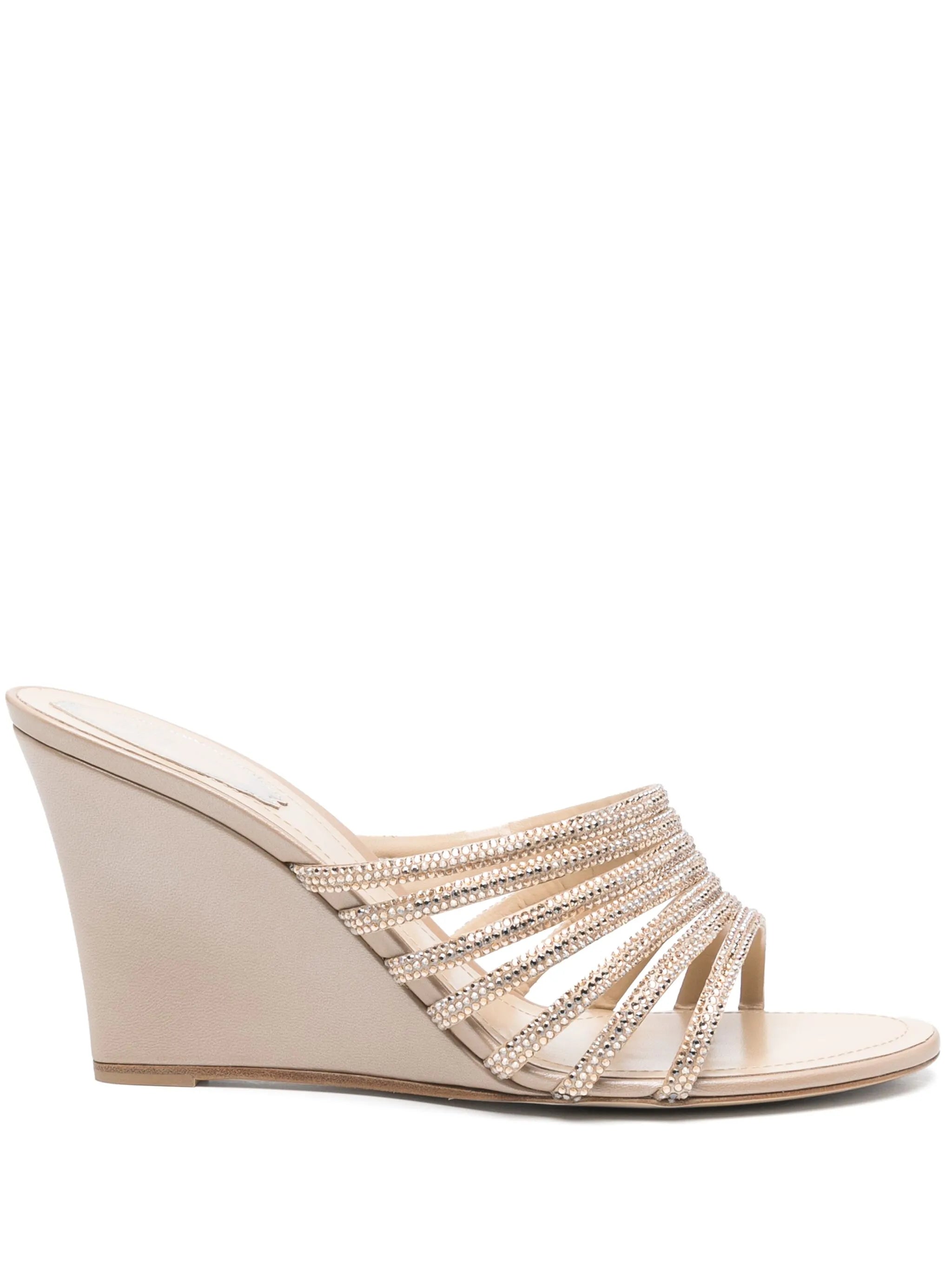crystal-embellished sandals
