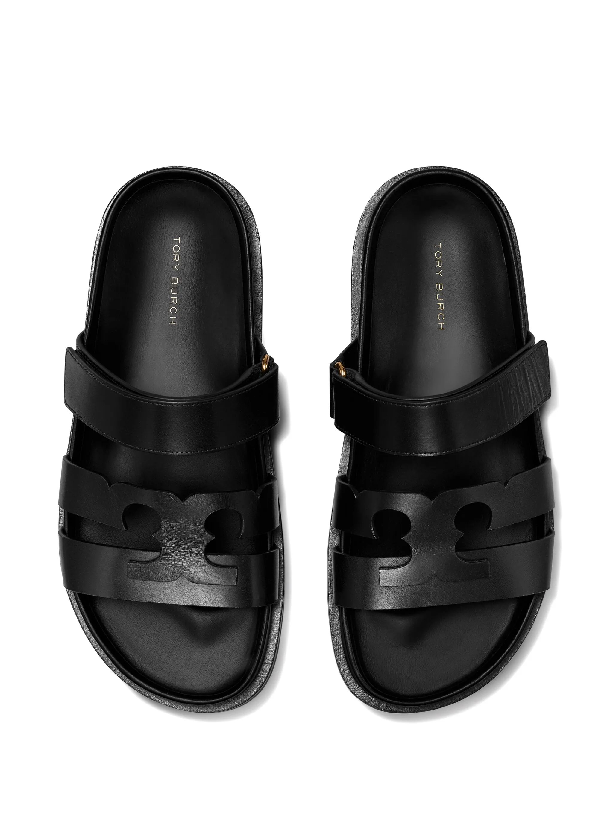 Ines touch-strap leather sandals