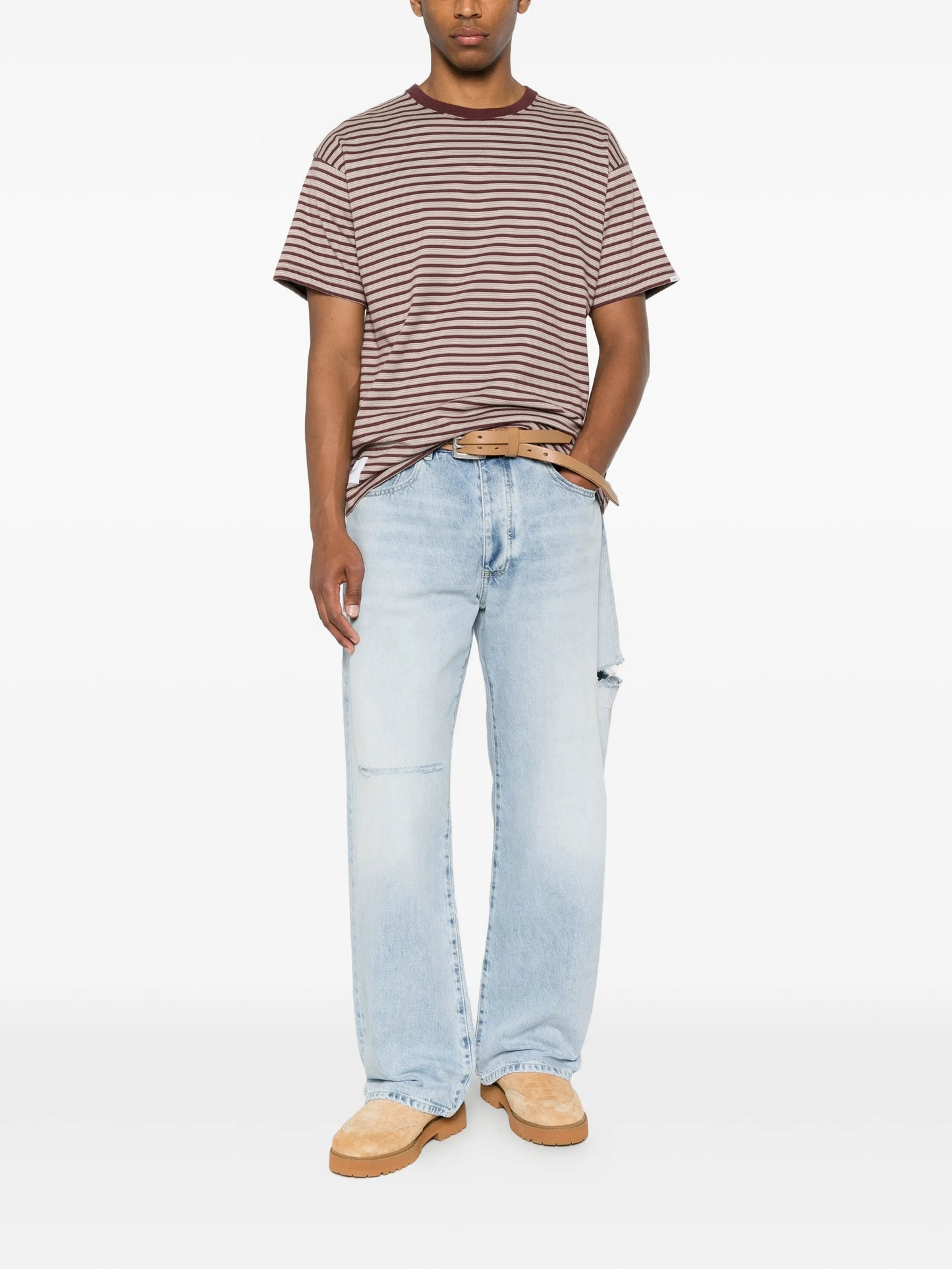striped crew-neck T-shirt