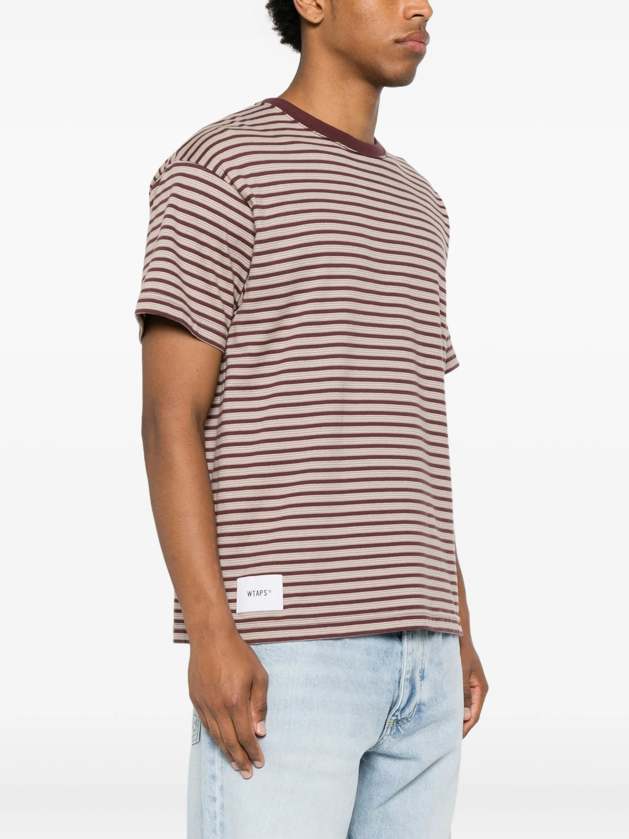striped crew-neck T-shirt