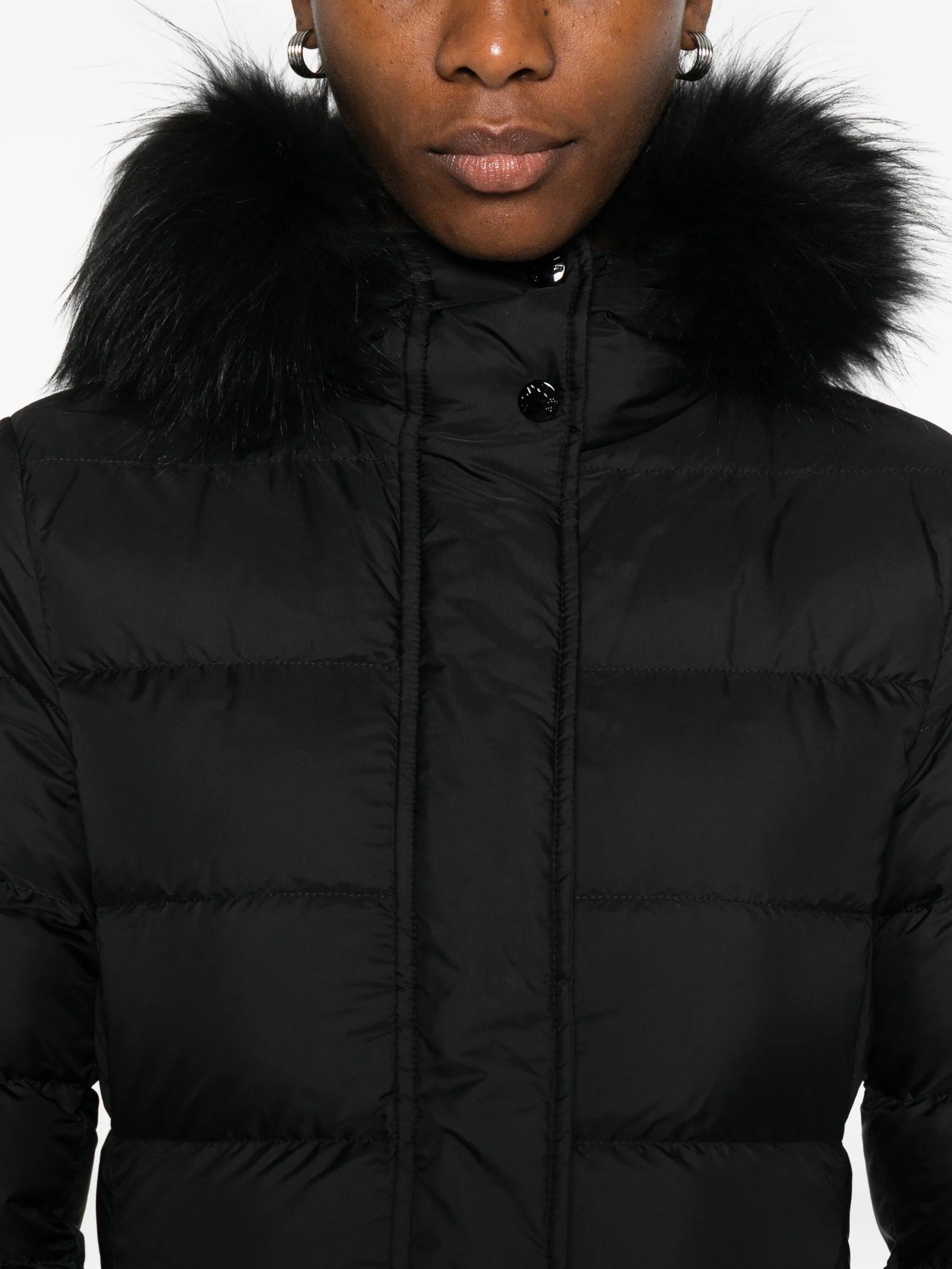 Khloesse trimmed quilted coat