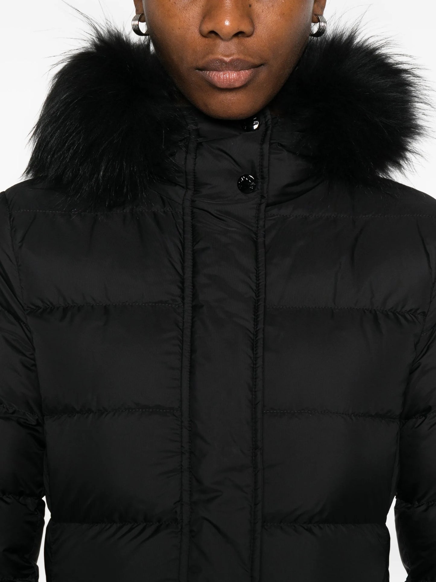 Khloesse trimmed quilted coat