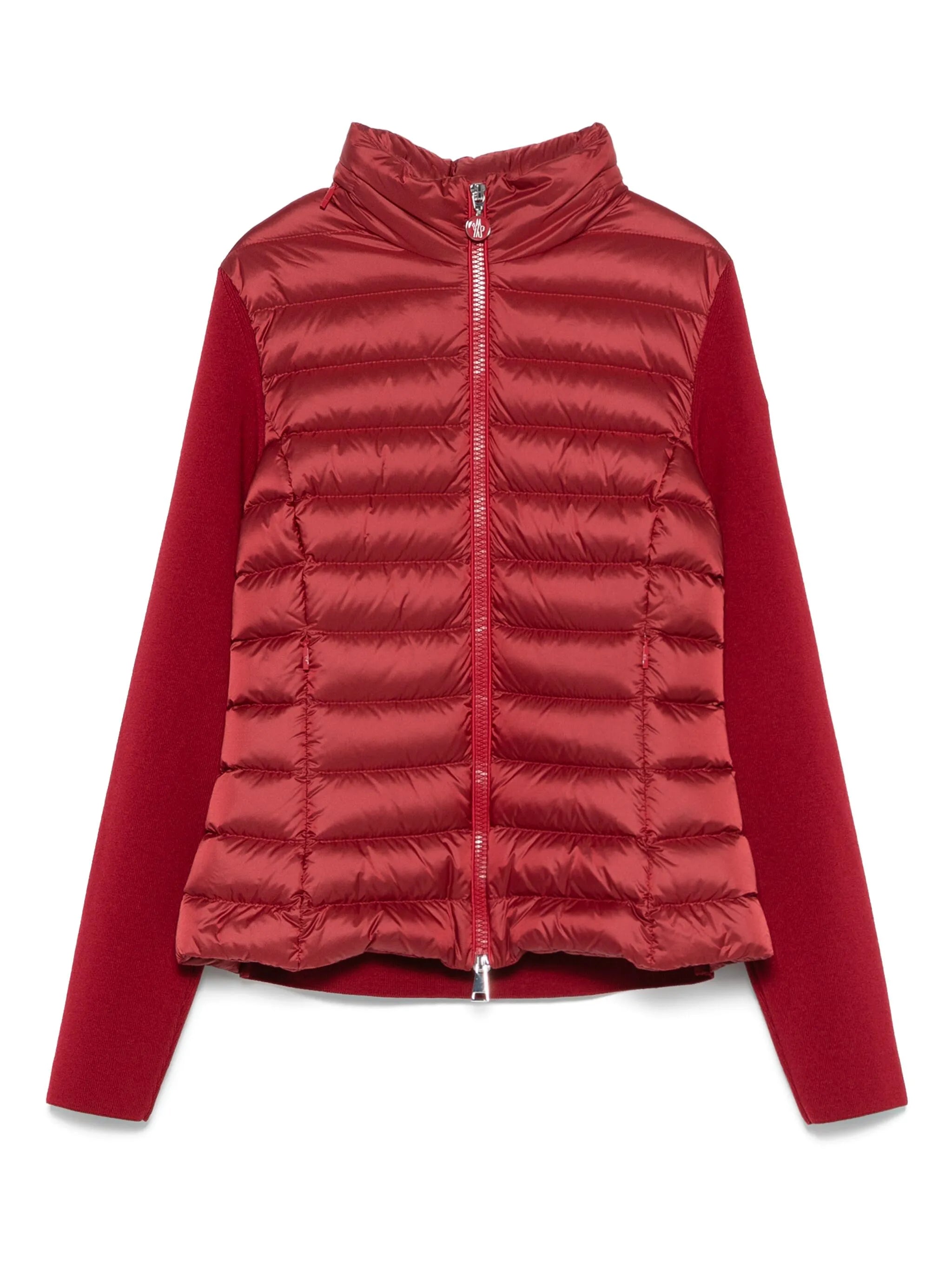 padded-front knit jacket