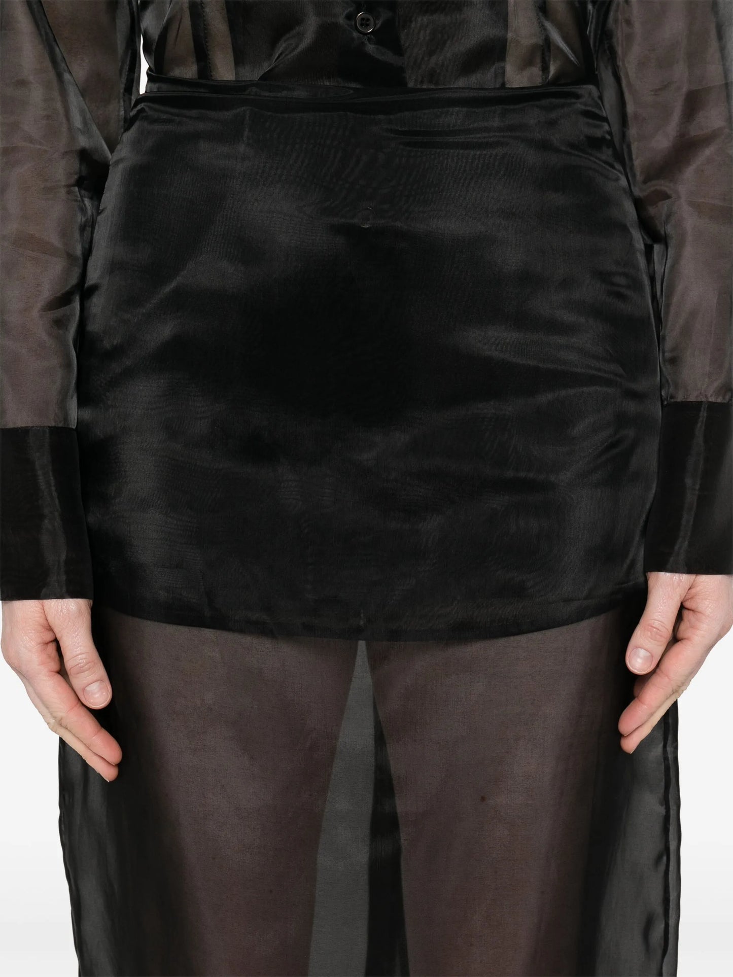 Peri sheer midi skirt