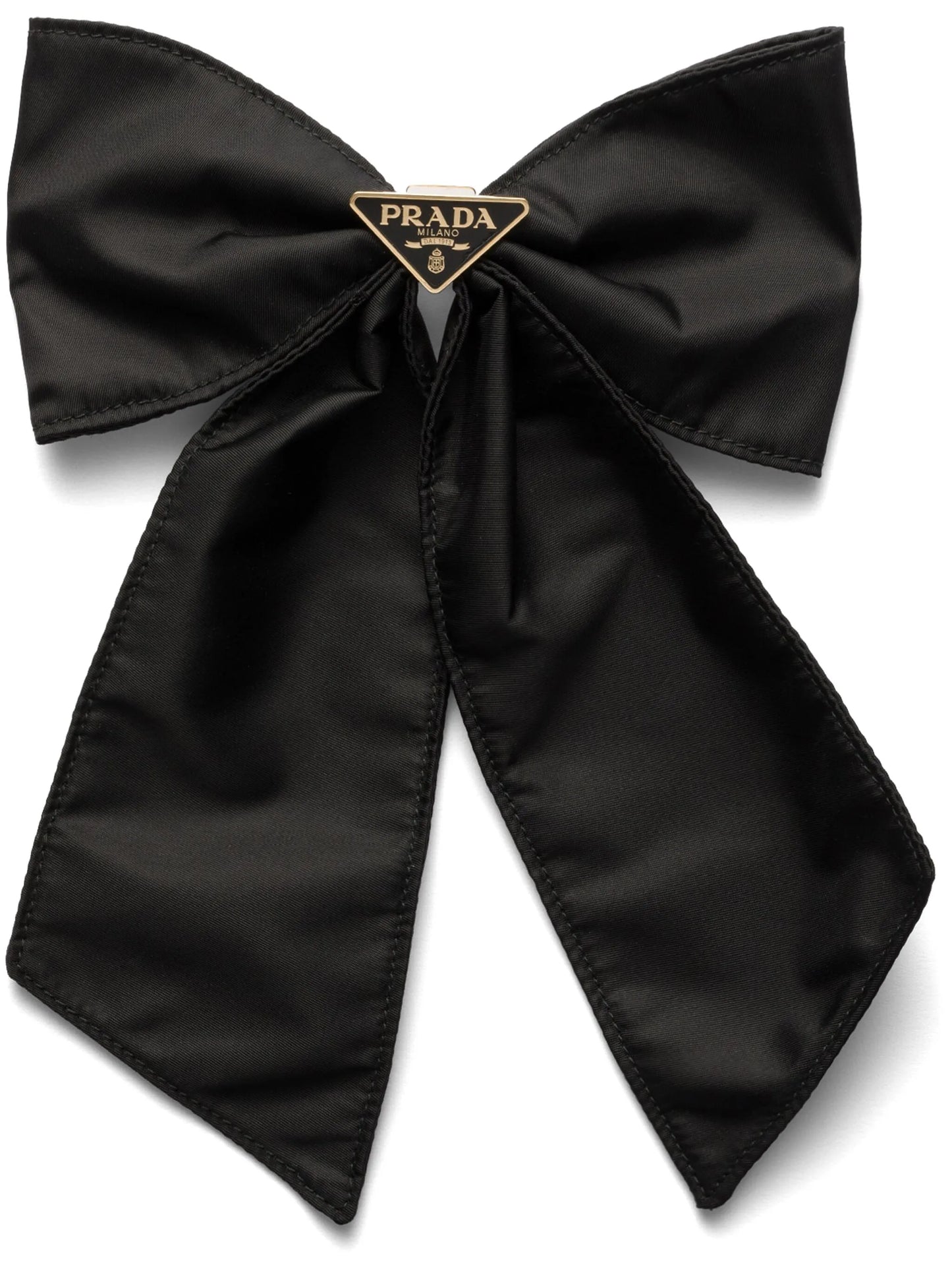 logo-embellishment bow hair clip