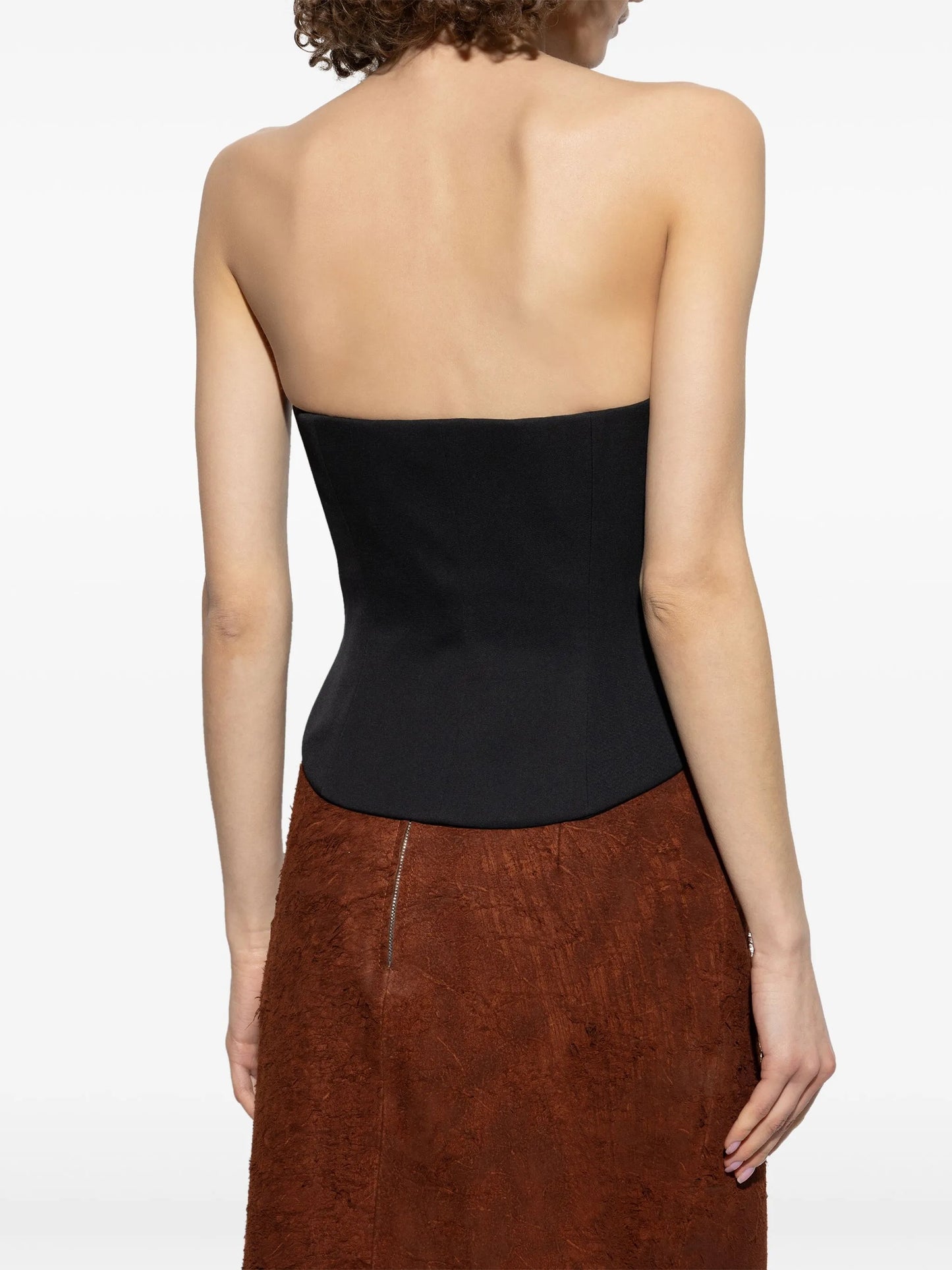 zip-up corset top