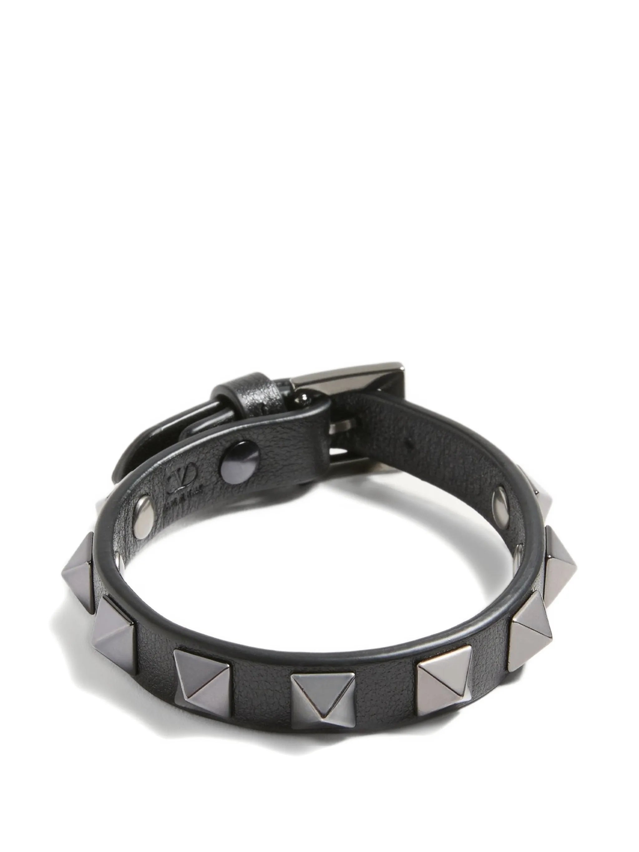 Val Rockstud leather bracelet