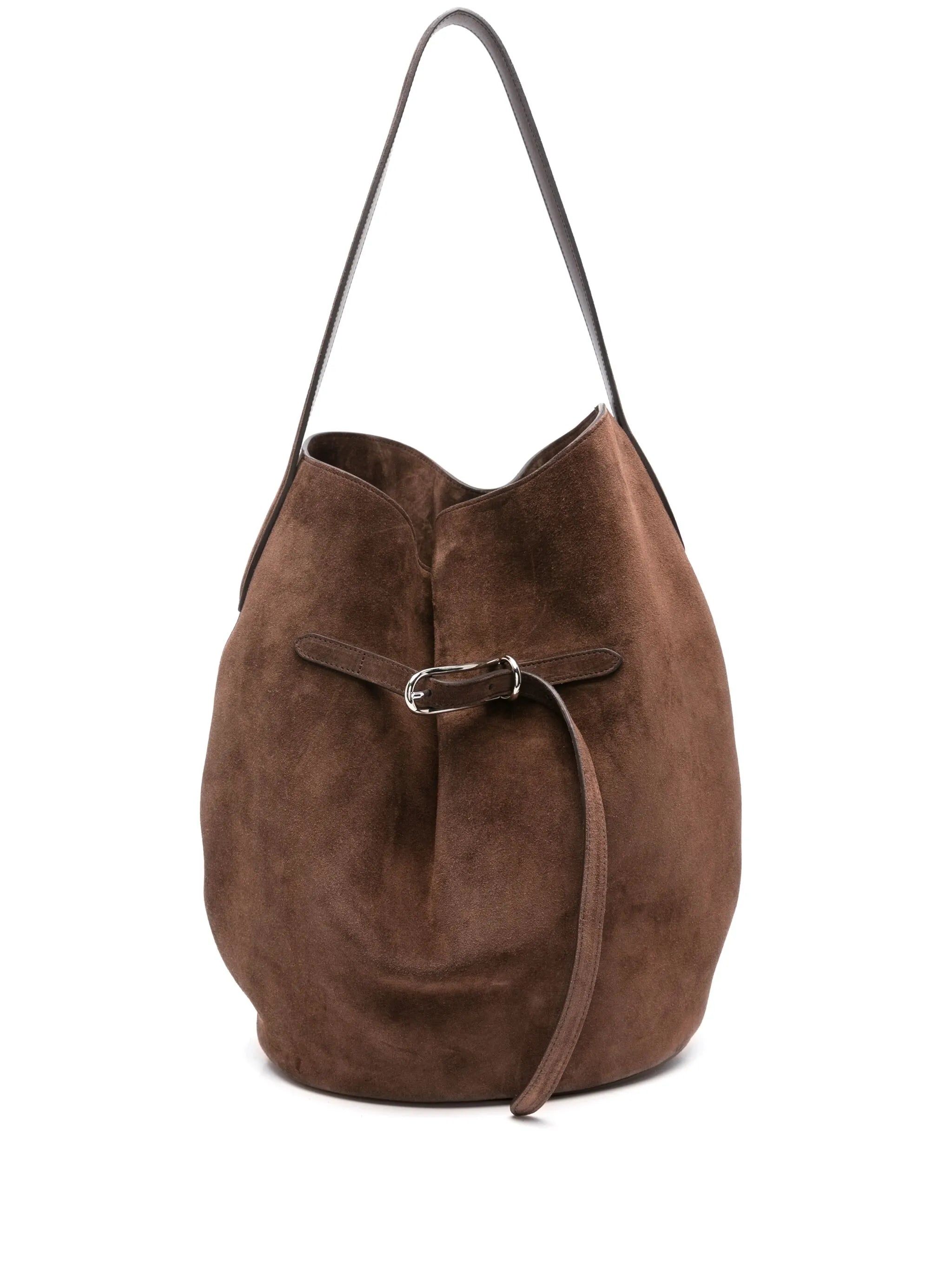 large buckle-detail shoulder bag