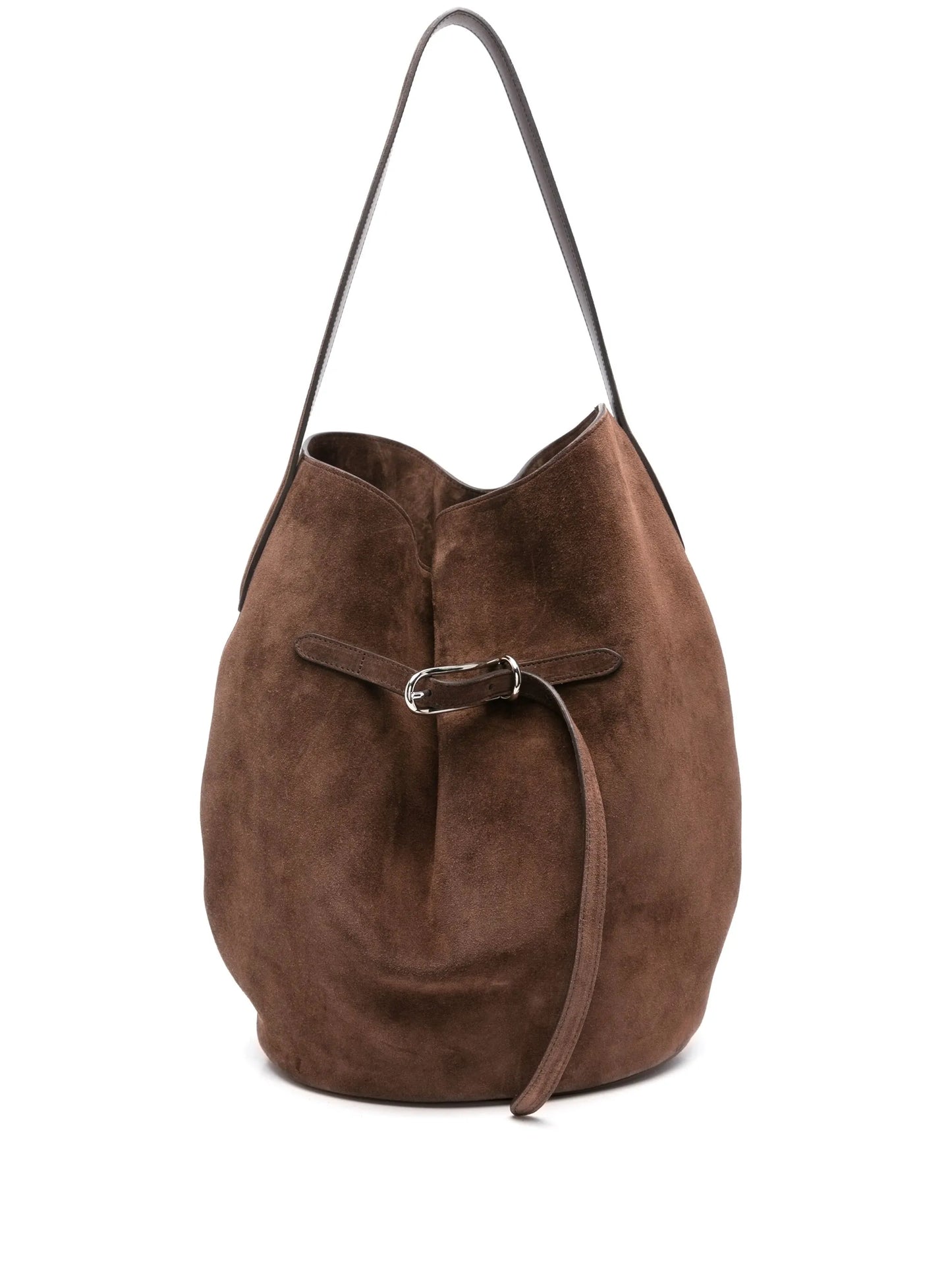 large buckle-detail shoulder bag
