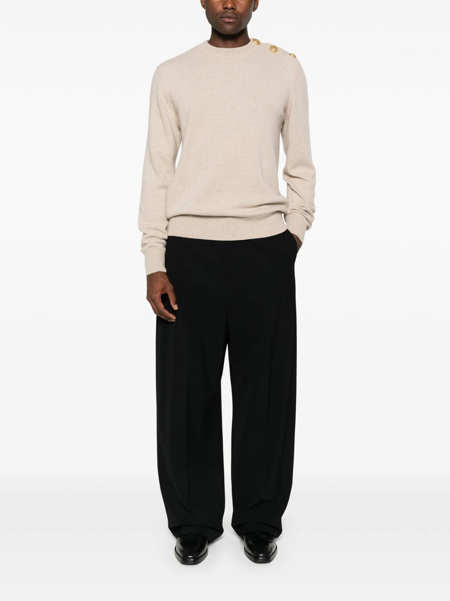 buttoned sweater