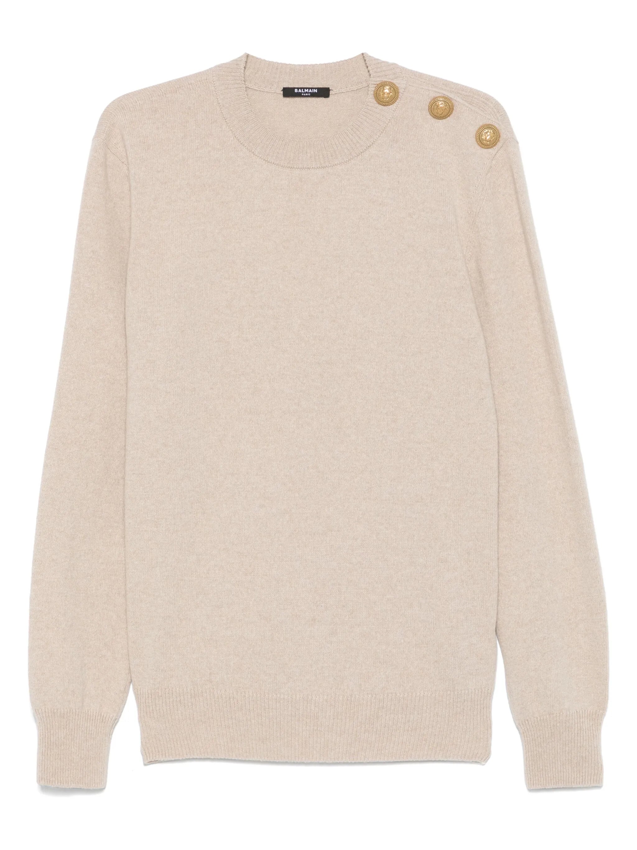 buttoned sweater