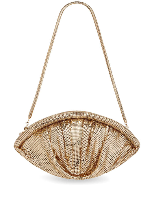 mesh evening clutch bag