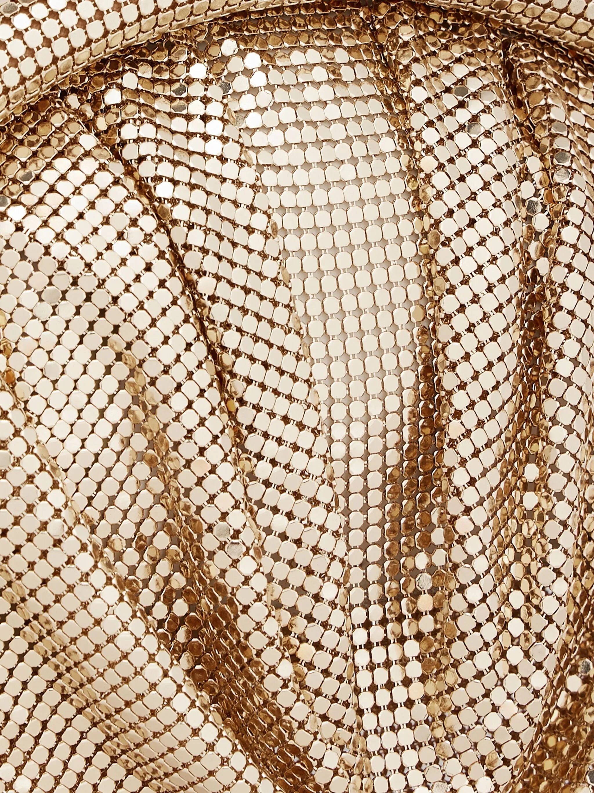 mesh evening clutch bag