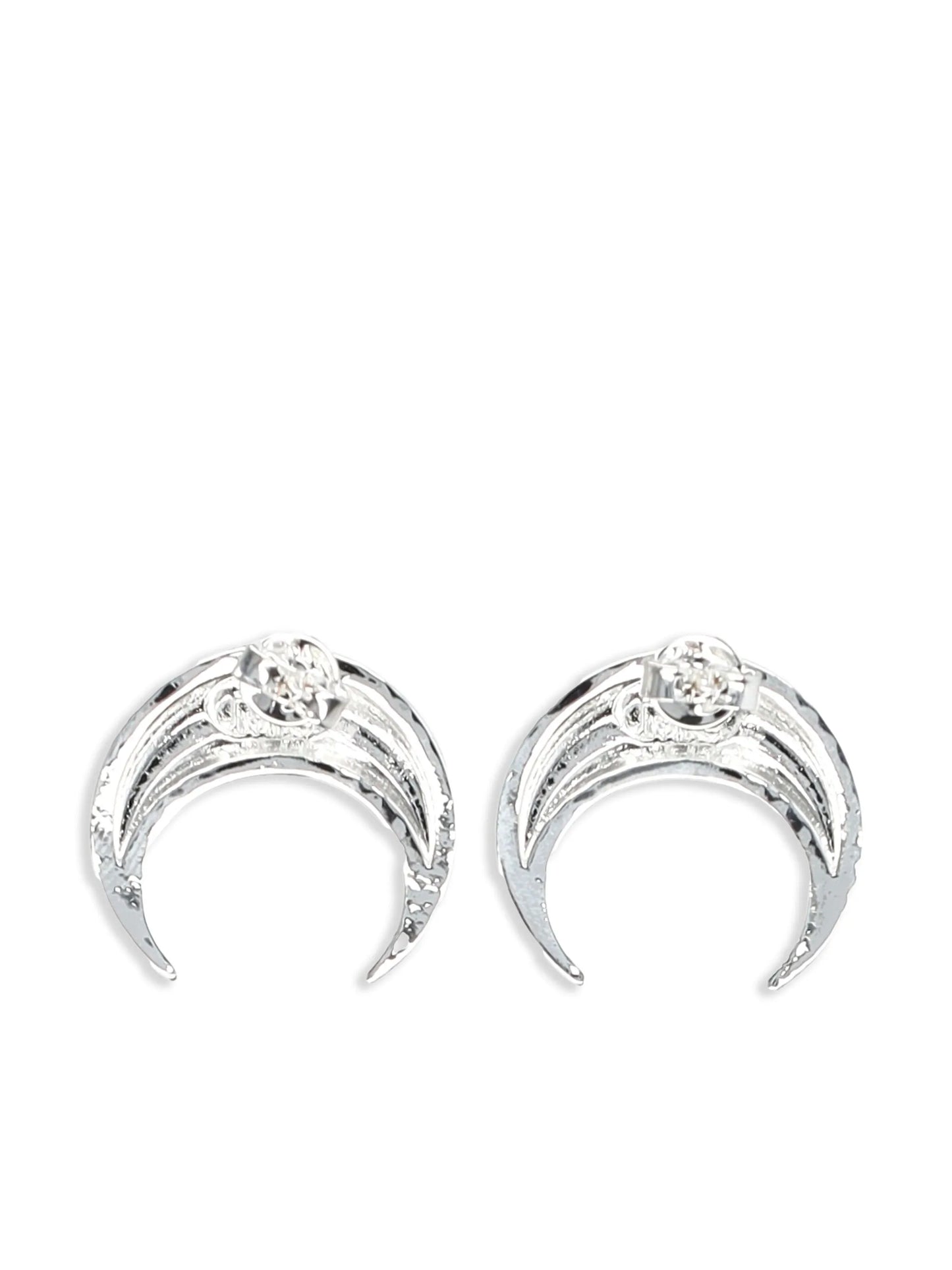 Moon studs earrings