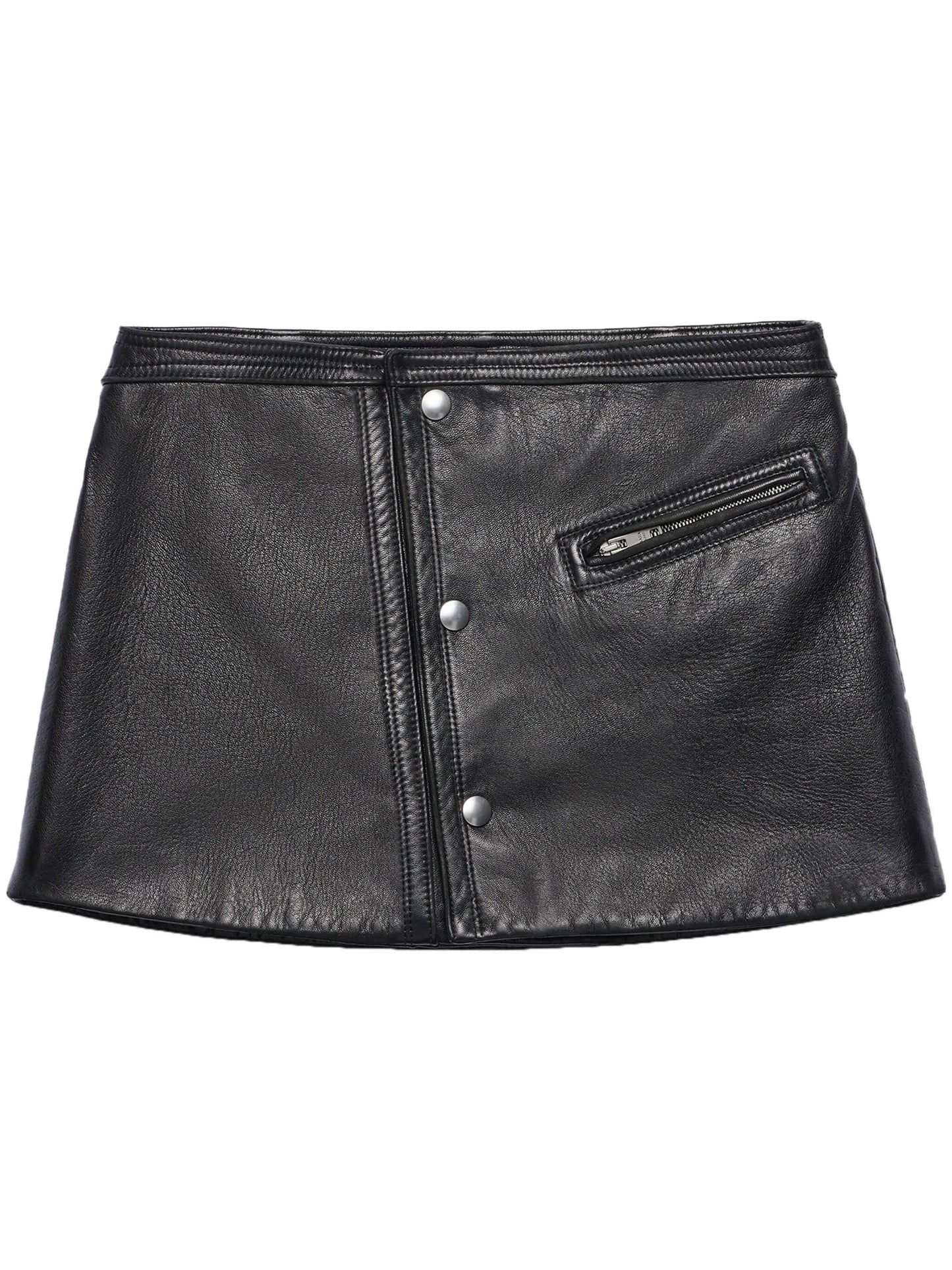 leather mini skirt