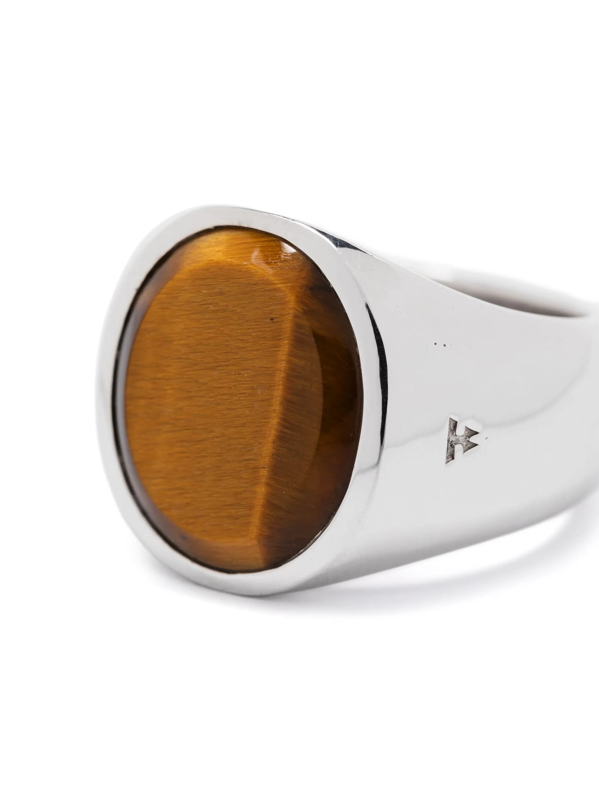 sterling silver tiger eye ring