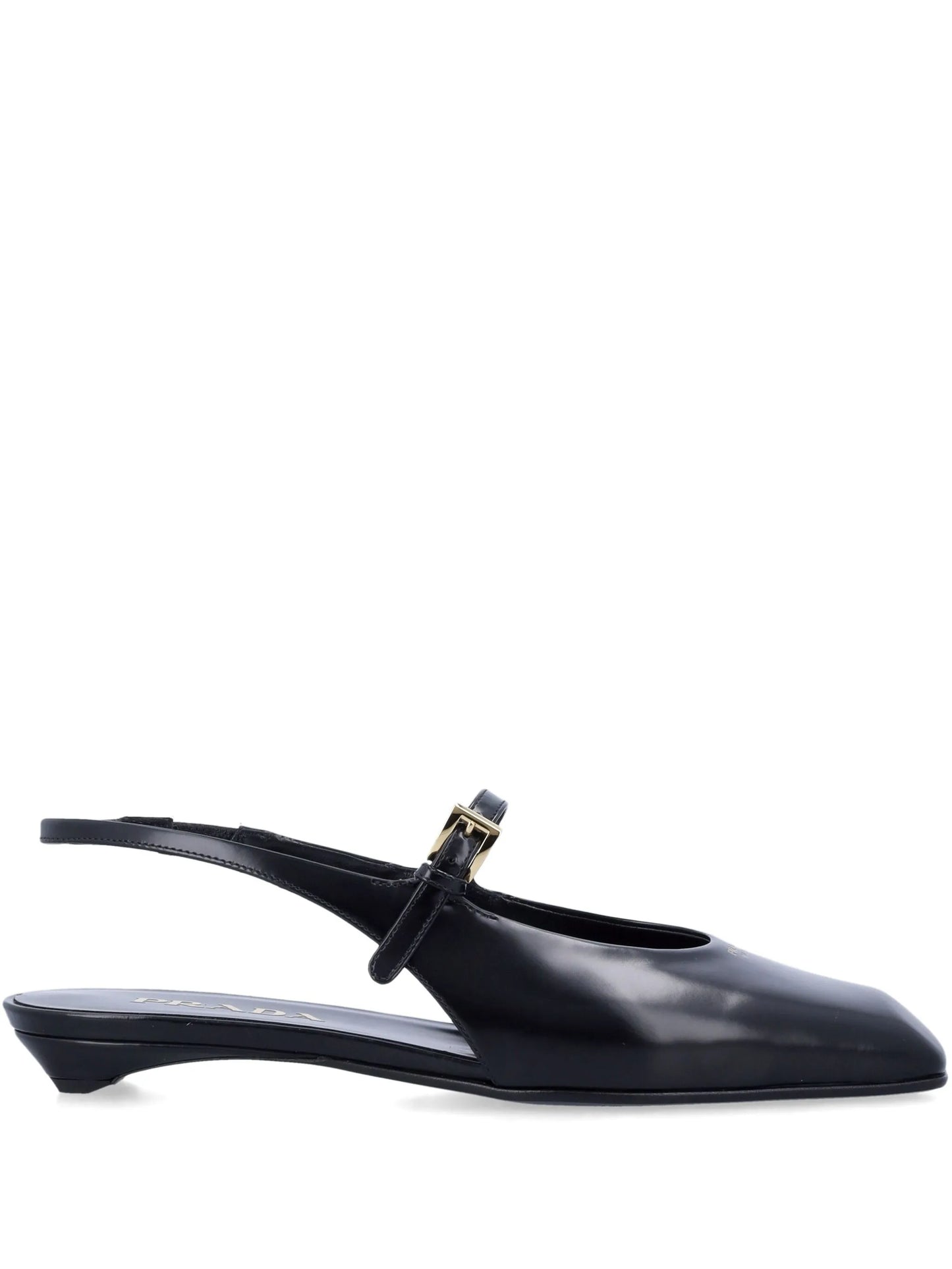 square-toe slingback pumps