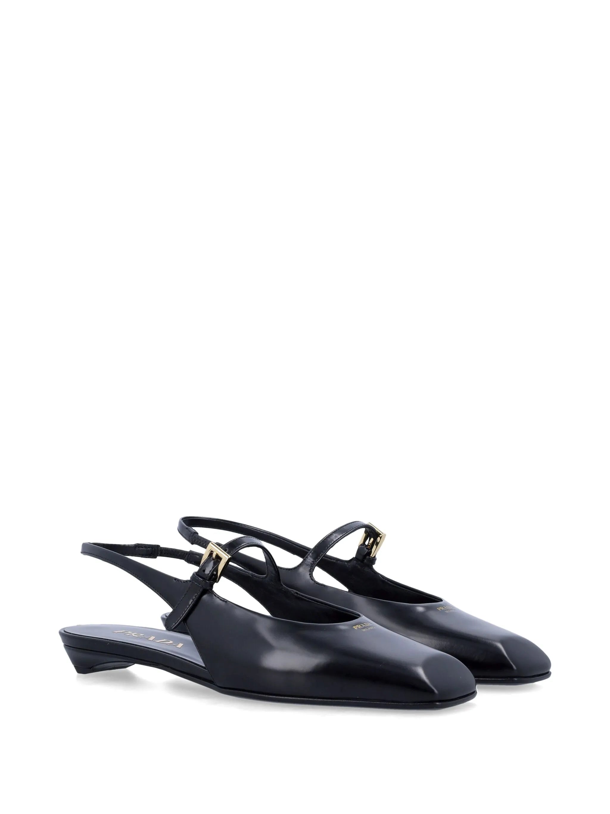 square-toe slingback pumps