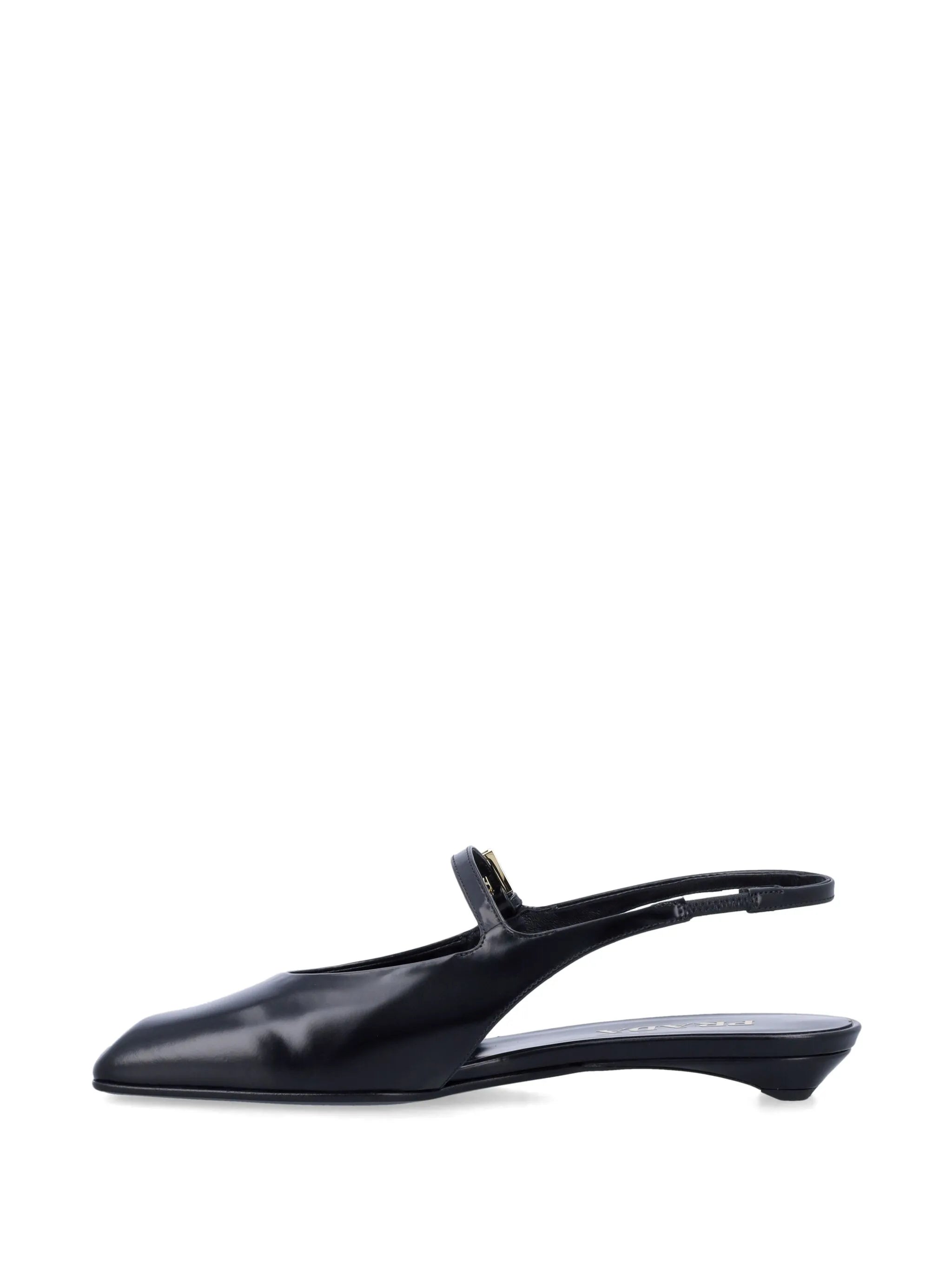 square-toe slingback pumps