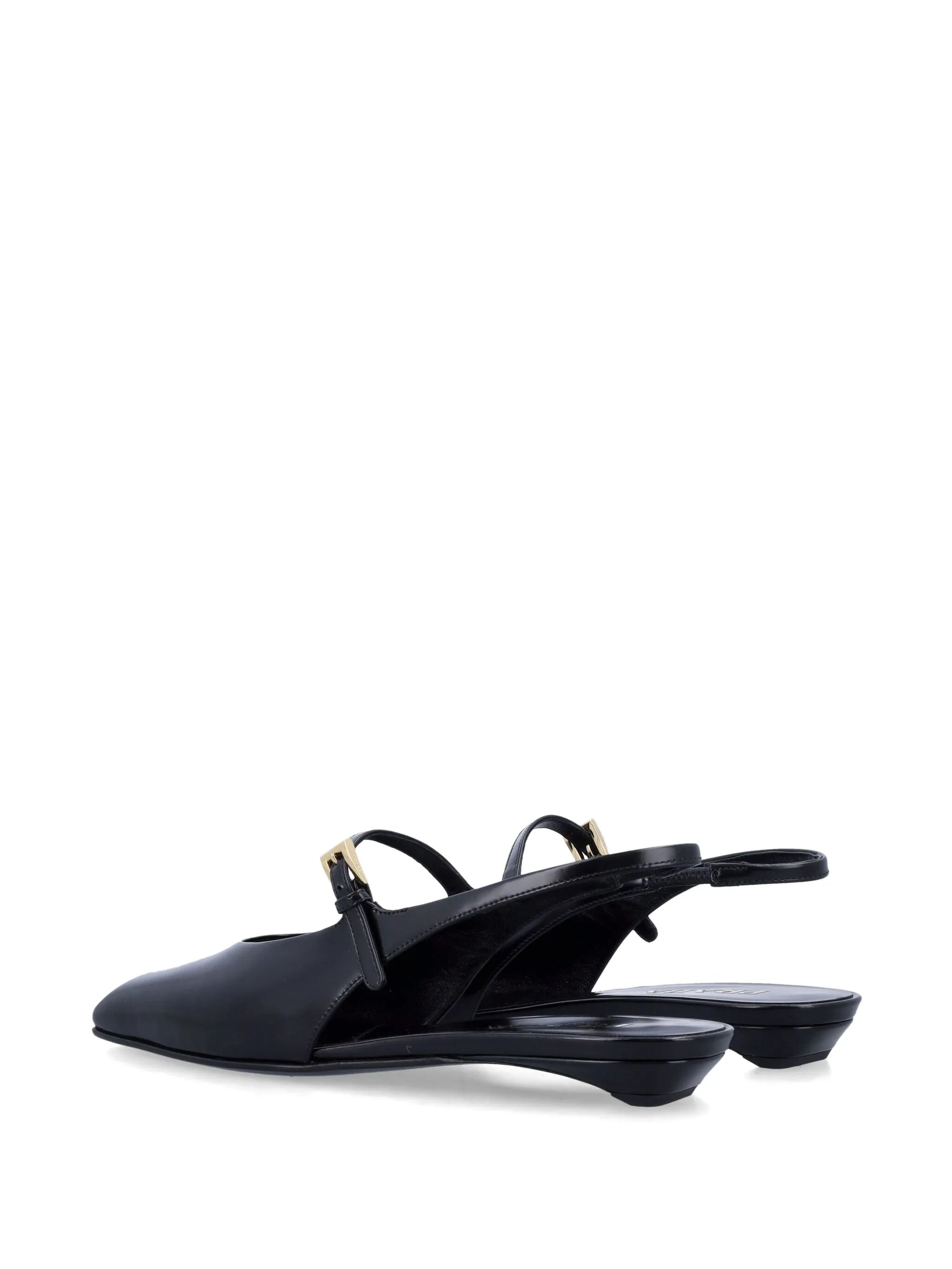 square-toe slingback pumps