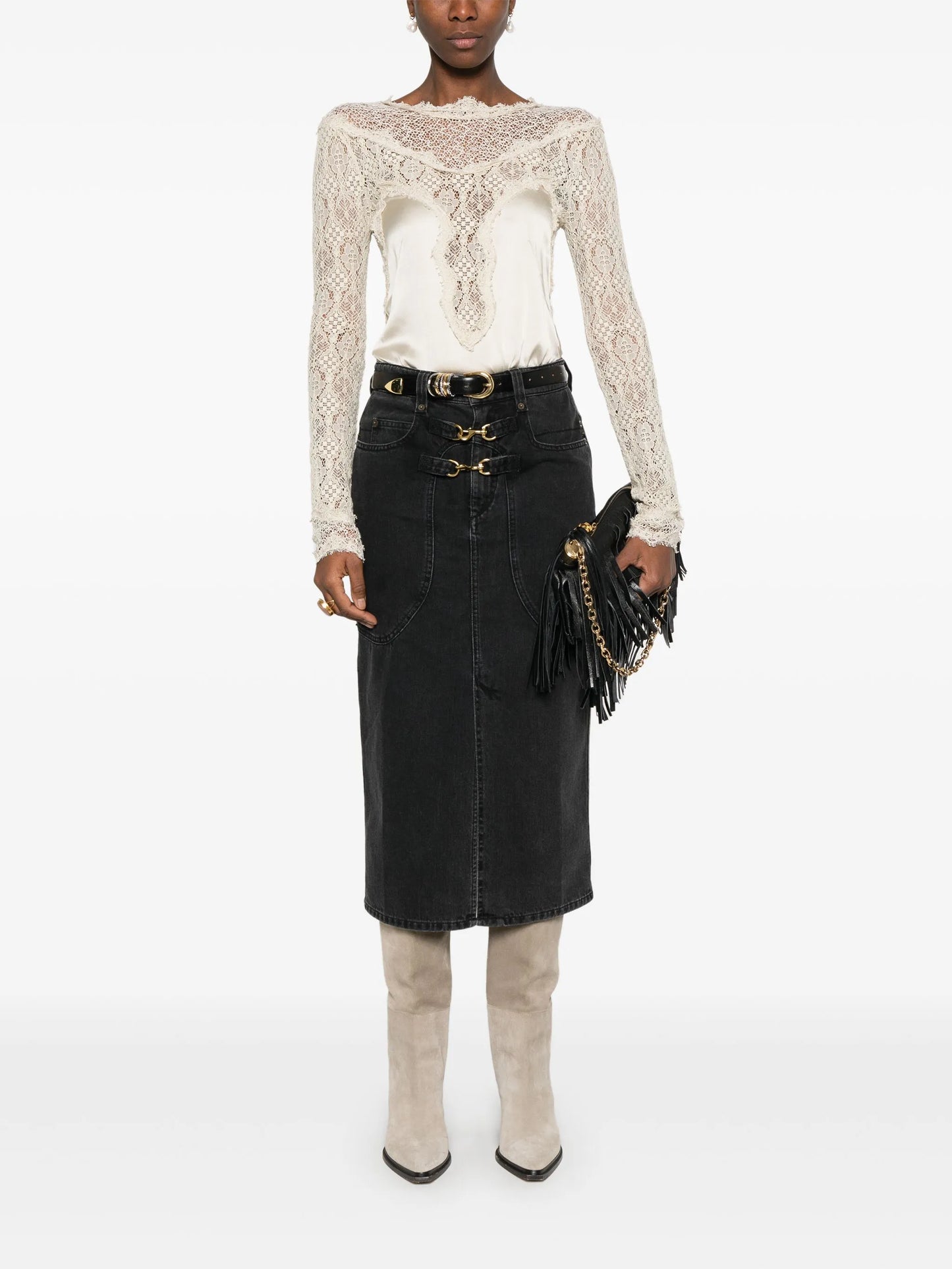 Pavina denim skirt